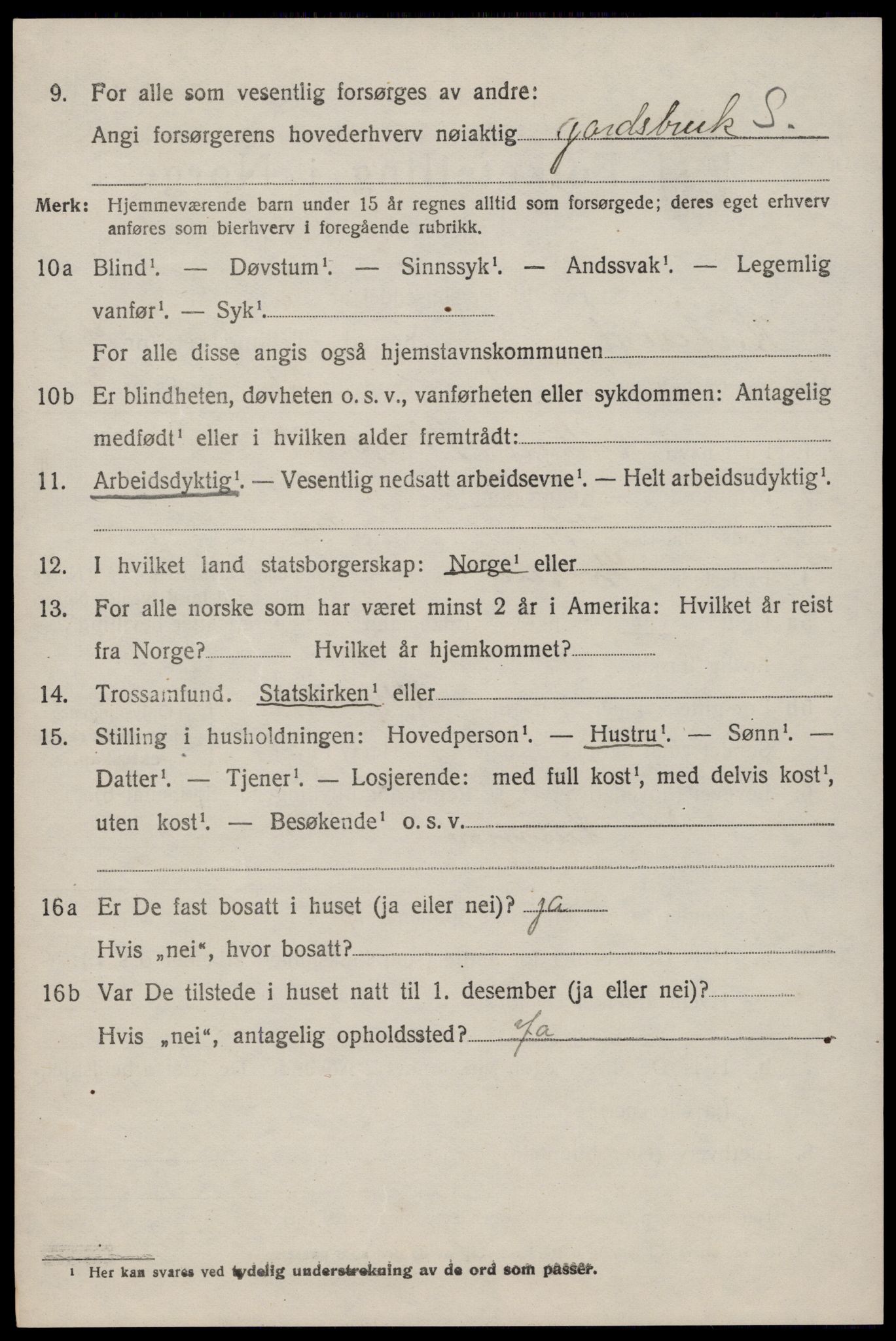 SAKO, 1920 census for Kviteseid, 1920, p. 3742