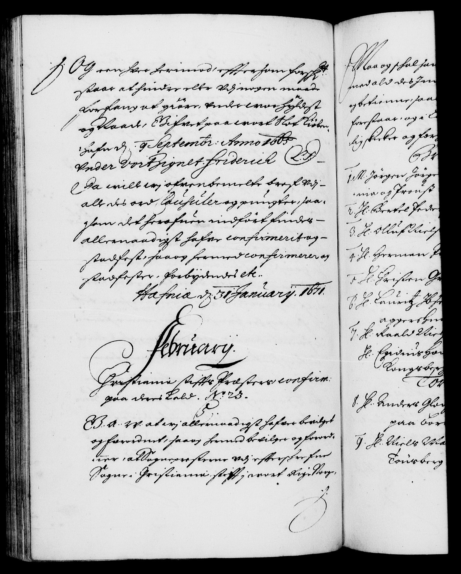 Danske Kanselli 1572-1799, RA/EA-3023/F/Fc/Fca/Fcaa/L0011: Norske registre (mikrofilm), 1670-1673, p. 377b