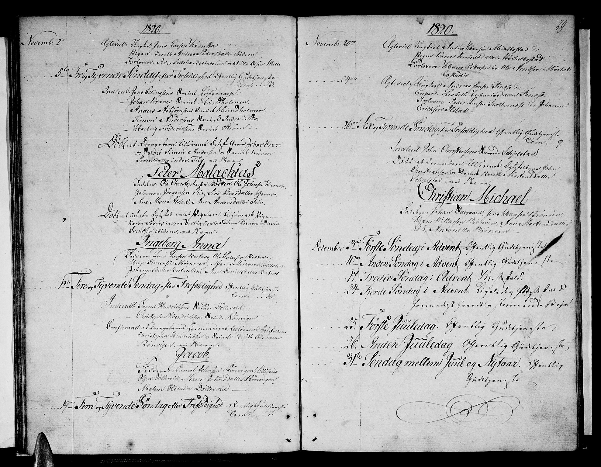Ministerialprotokoller, klokkerbøker og fødselsregistre - Nordland, SAT/A-1459/801/L0005: Parish register (official) no. 801A05, 1818-1834, p. 29