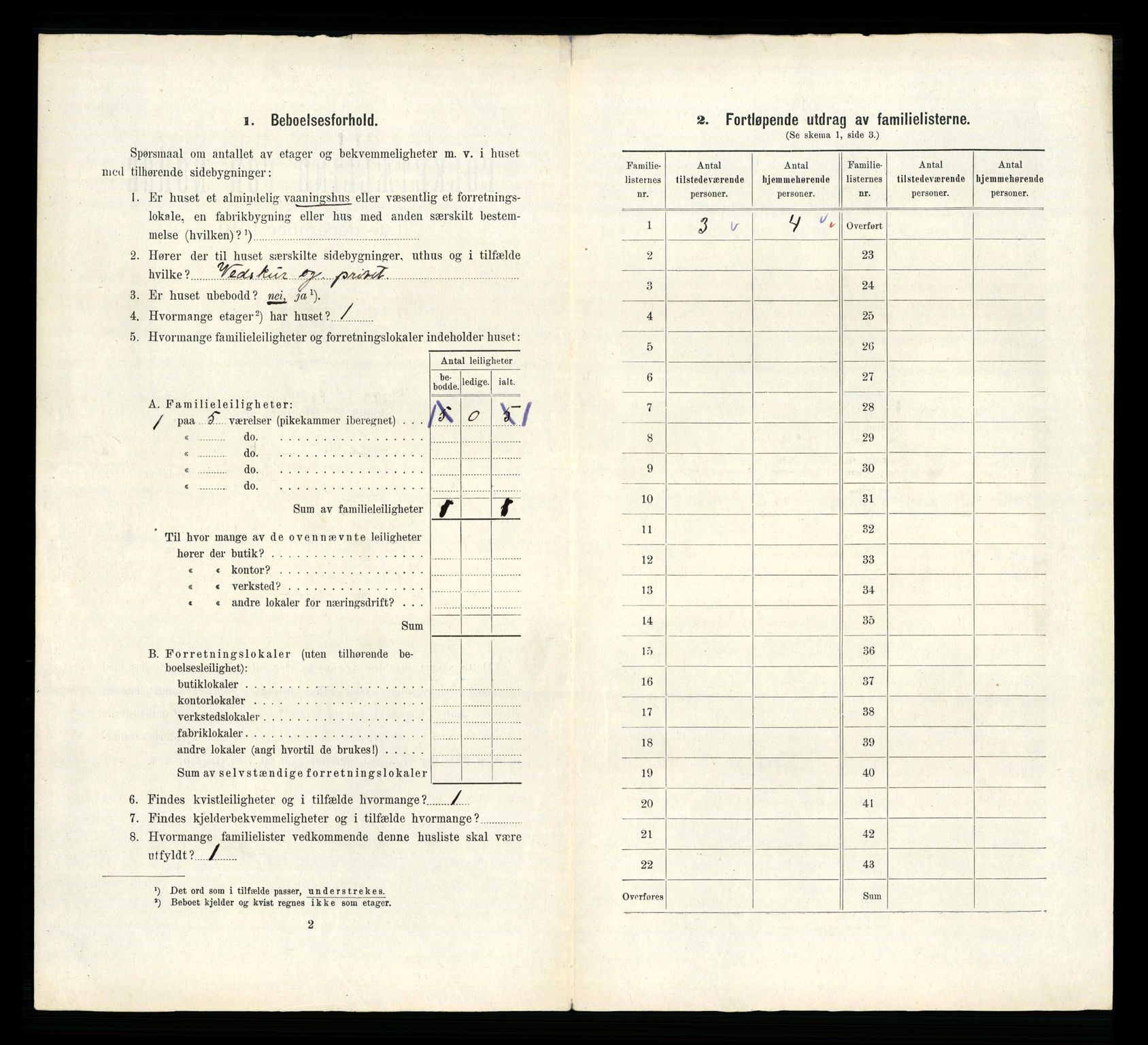 RA, 1910 census for Kragerø, 1910, p. 709