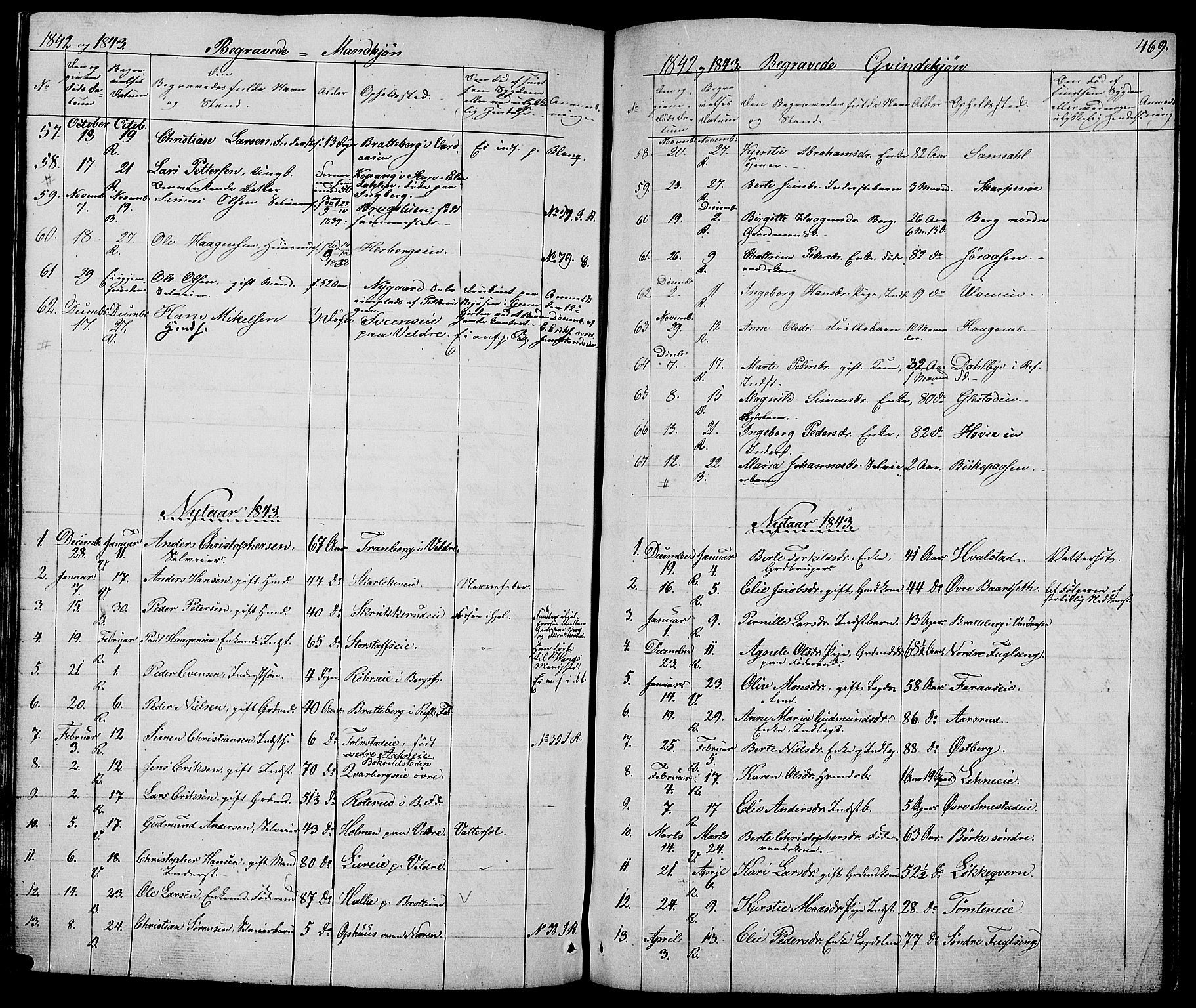 Ringsaker prestekontor, AV/SAH-PREST-014/L/La/L0005: Parish register (copy) no. 5, 1839-1850, p. 469