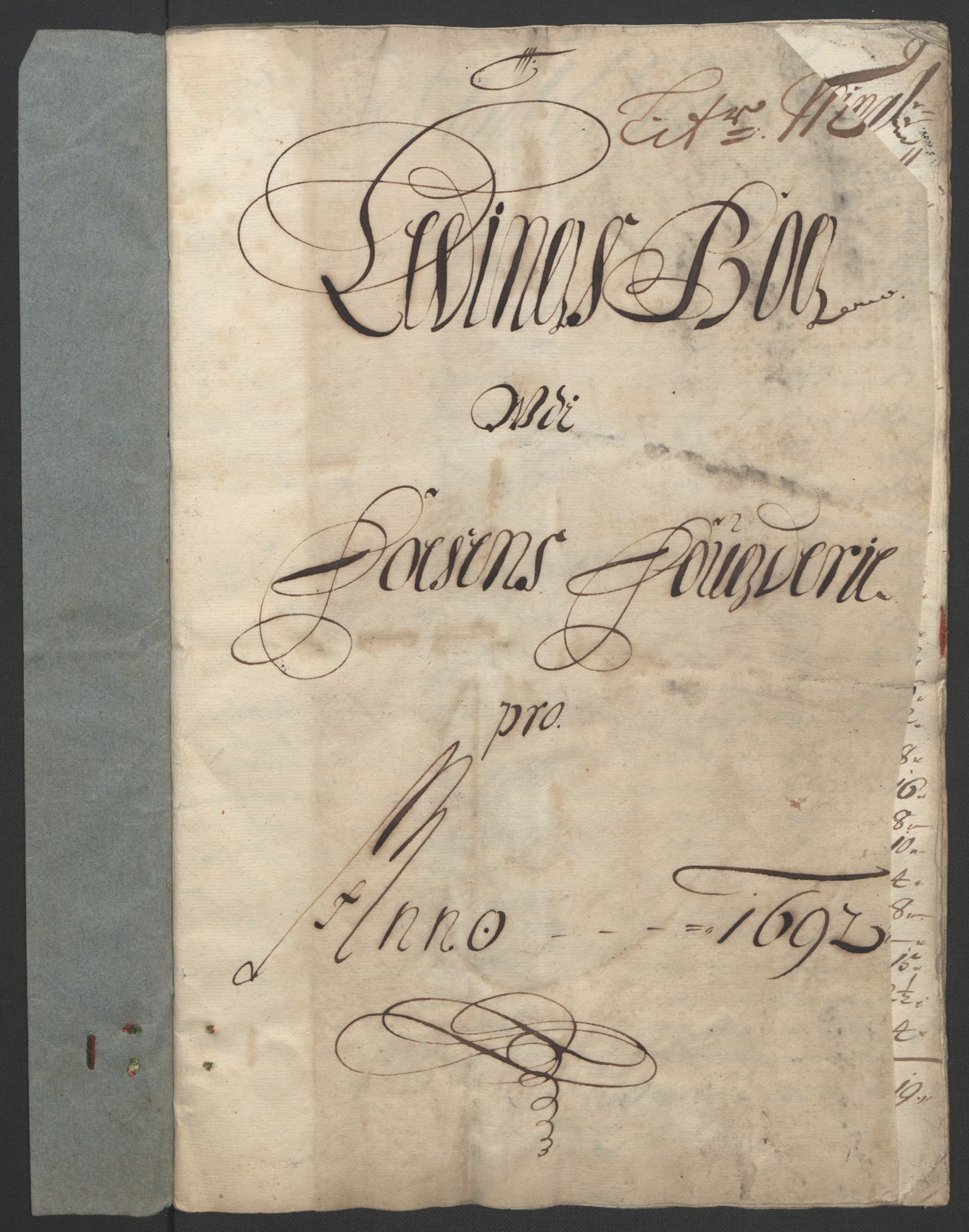 Rentekammeret inntil 1814, Reviderte regnskaper, Fogderegnskap, RA/EA-4092/R57/L3849: Fogderegnskap Fosen, 1692-1693, p. 185