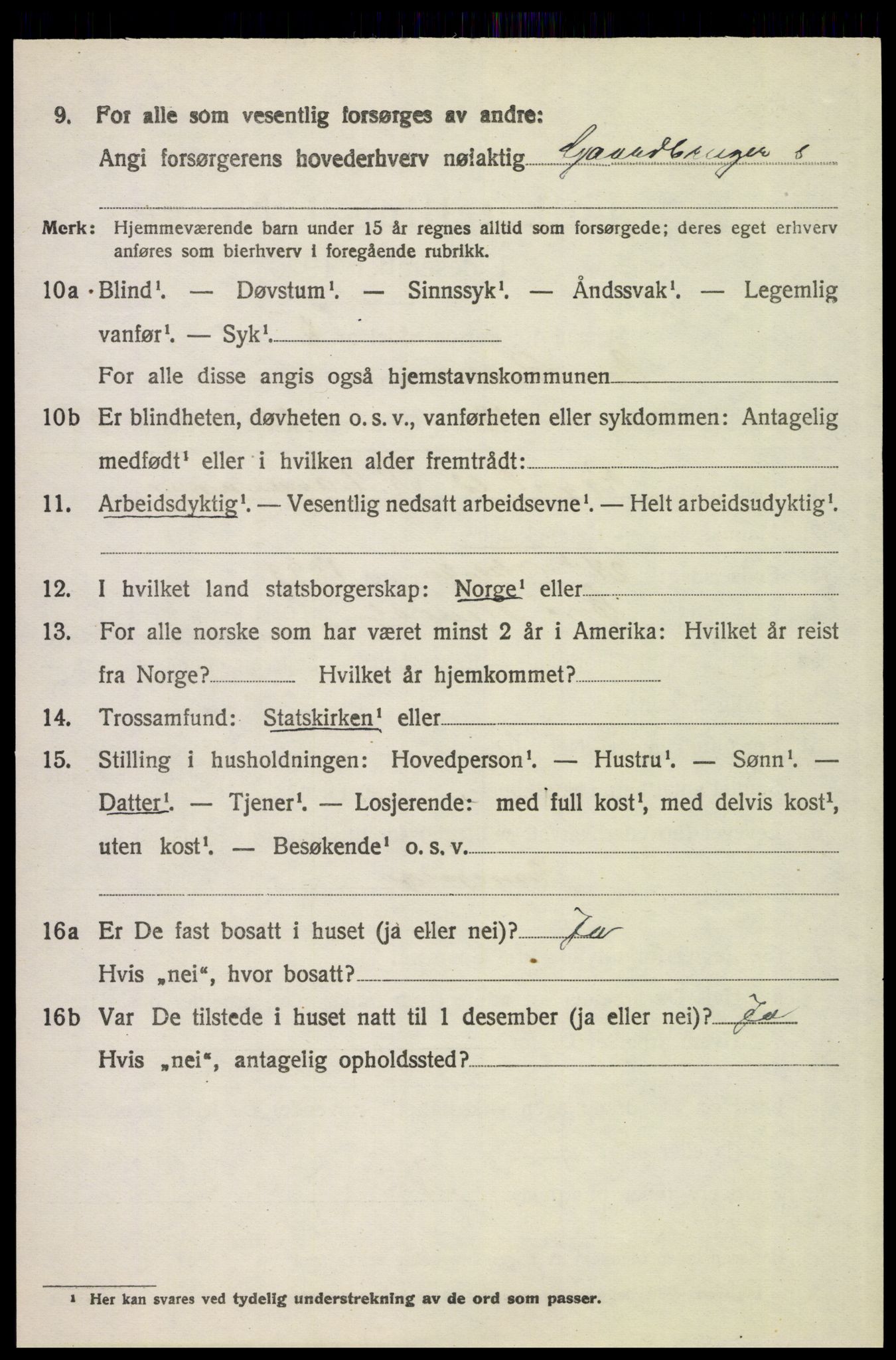 SAH, 1920 census for Øvre Rendal, 1920, p. 2566