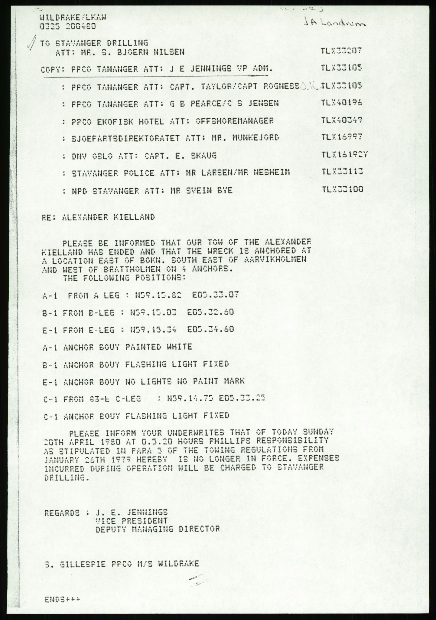 Justisdepartementet, Granskningskommisjonen ved Alexander Kielland-ulykken 27.3.1980, AV/RA-S-1165/D/L0007: B Stavanger Drilling A/S (Doku.liste + B1-B3 av av 4)/C Phillips Petroleum Company Norway (Doku.liste + C1-C12 av 12)/D Forex Neptune (Doku.liste + D1-D8 av 9), 1980-1981, p. 267