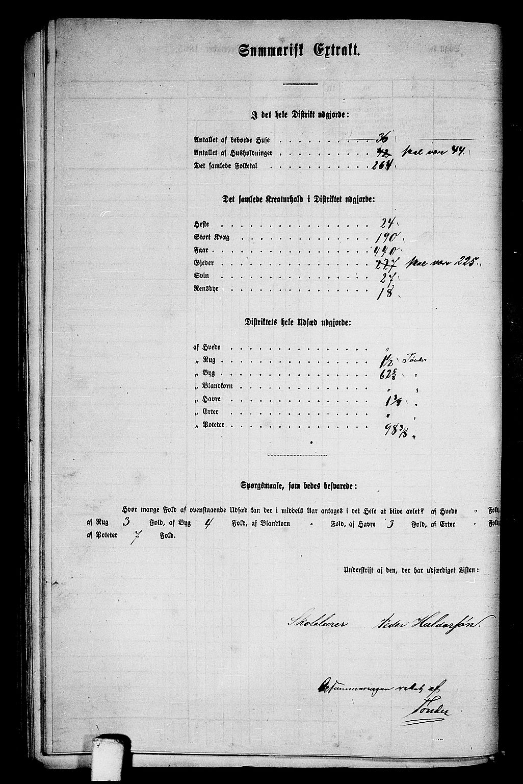 RA, 1865 census for Folda, 1865, p. 109