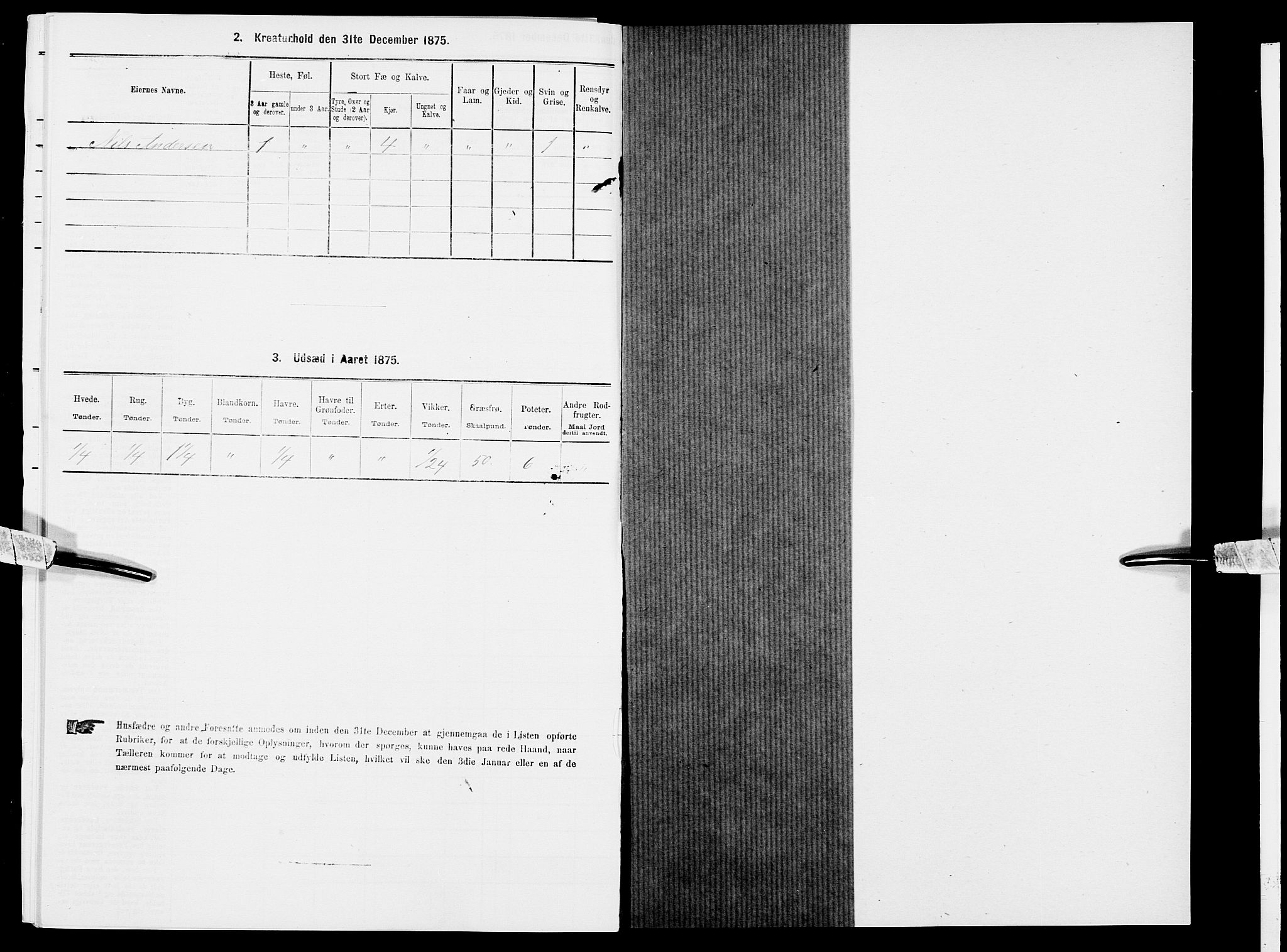 SAK, 1875 census for 0920P Øyestad, 1875, p. 601