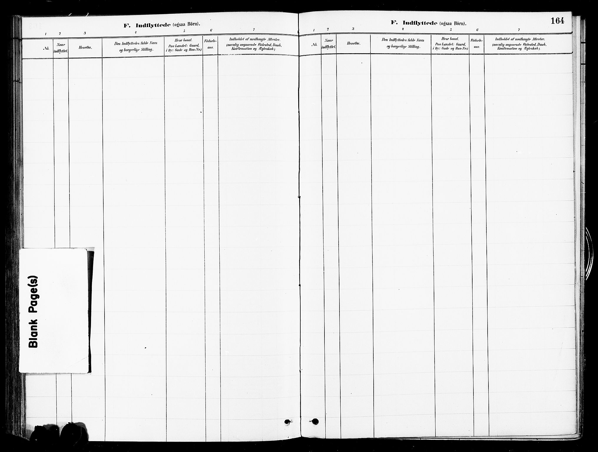 Asker prestekontor Kirkebøker, SAO/A-10256a/F/Fb/L0002: Parish register (official) no. II 2, 1879-1921, p. 164