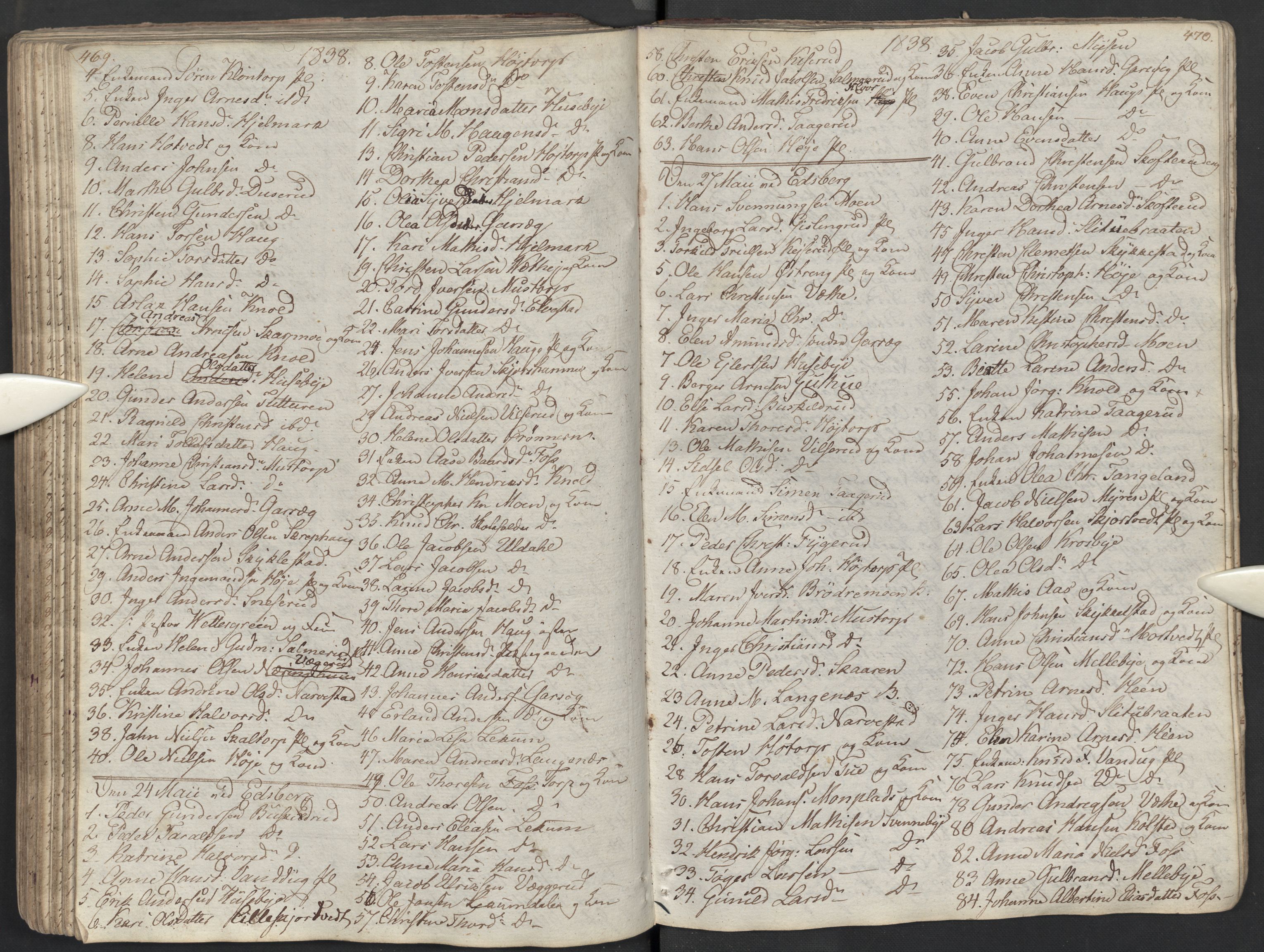 Eidsberg prestekontor Kirkebøker, AV/SAO-A-10905/M/Ma/L0002: Communicants register no. I 2, 1821-1841, p. 469-470