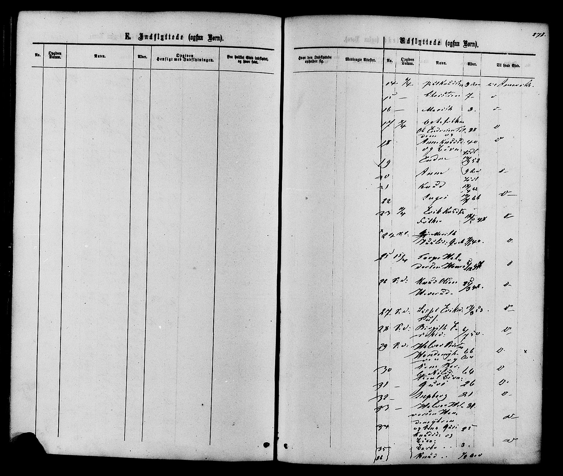 Vestre Slidre prestekontor, SAH/PREST-136/H/Ha/Haa/L0003: Parish register (official) no. 3, 1865-1880, p. 278