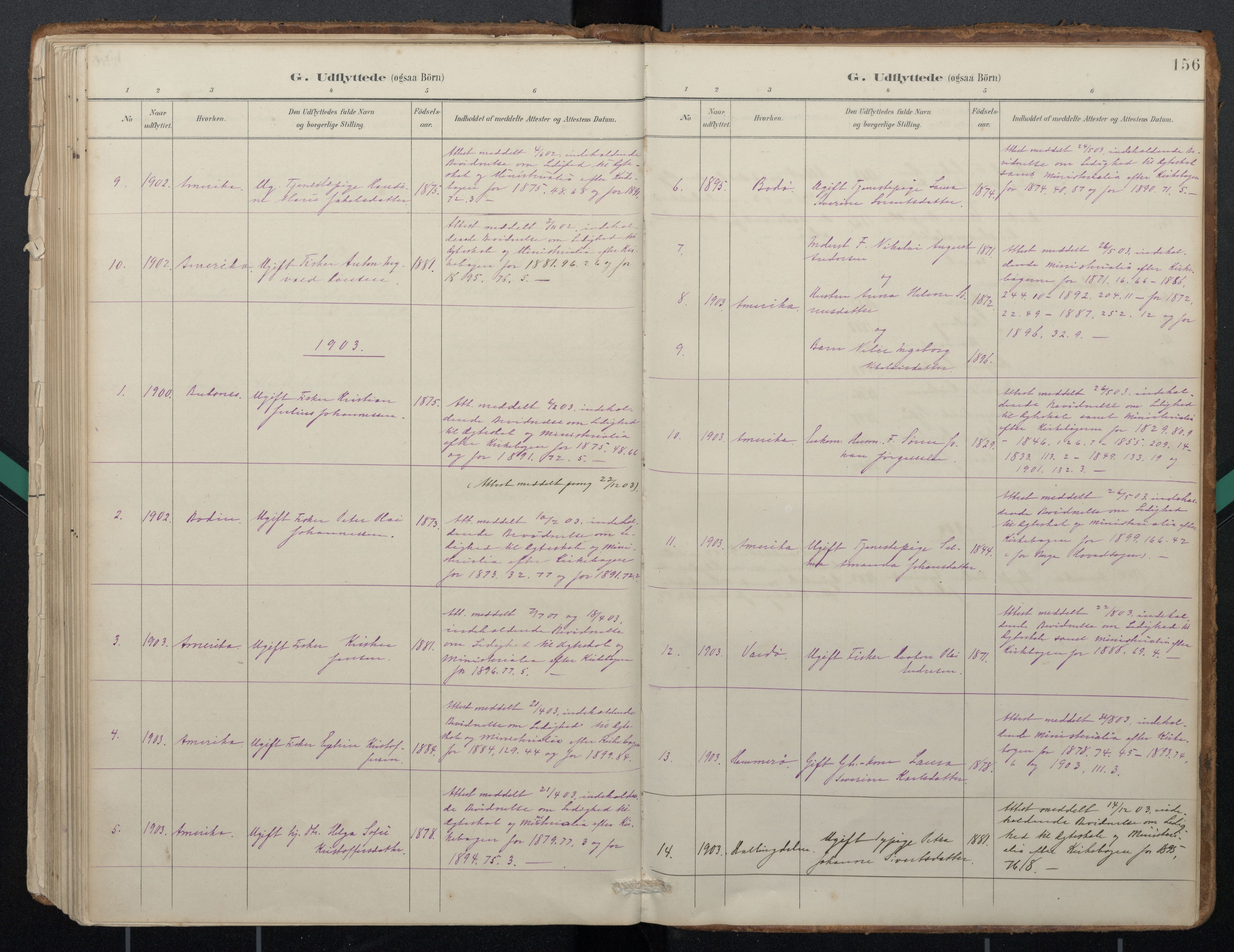 Ministerialprotokoller, klokkerbøker og fødselsregistre - Nordland, AV/SAT-A-1459/884/L1193: Parish register (official) no. 884A01, 1888-1905, p. 156