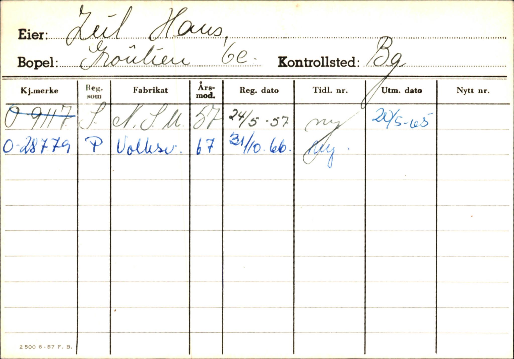 Statens vegvesen, Hordaland vegkontor, AV/SAB-A-5201/2/Hb/L0037: O-eierkort W-P, 1920-1971, p. 1008