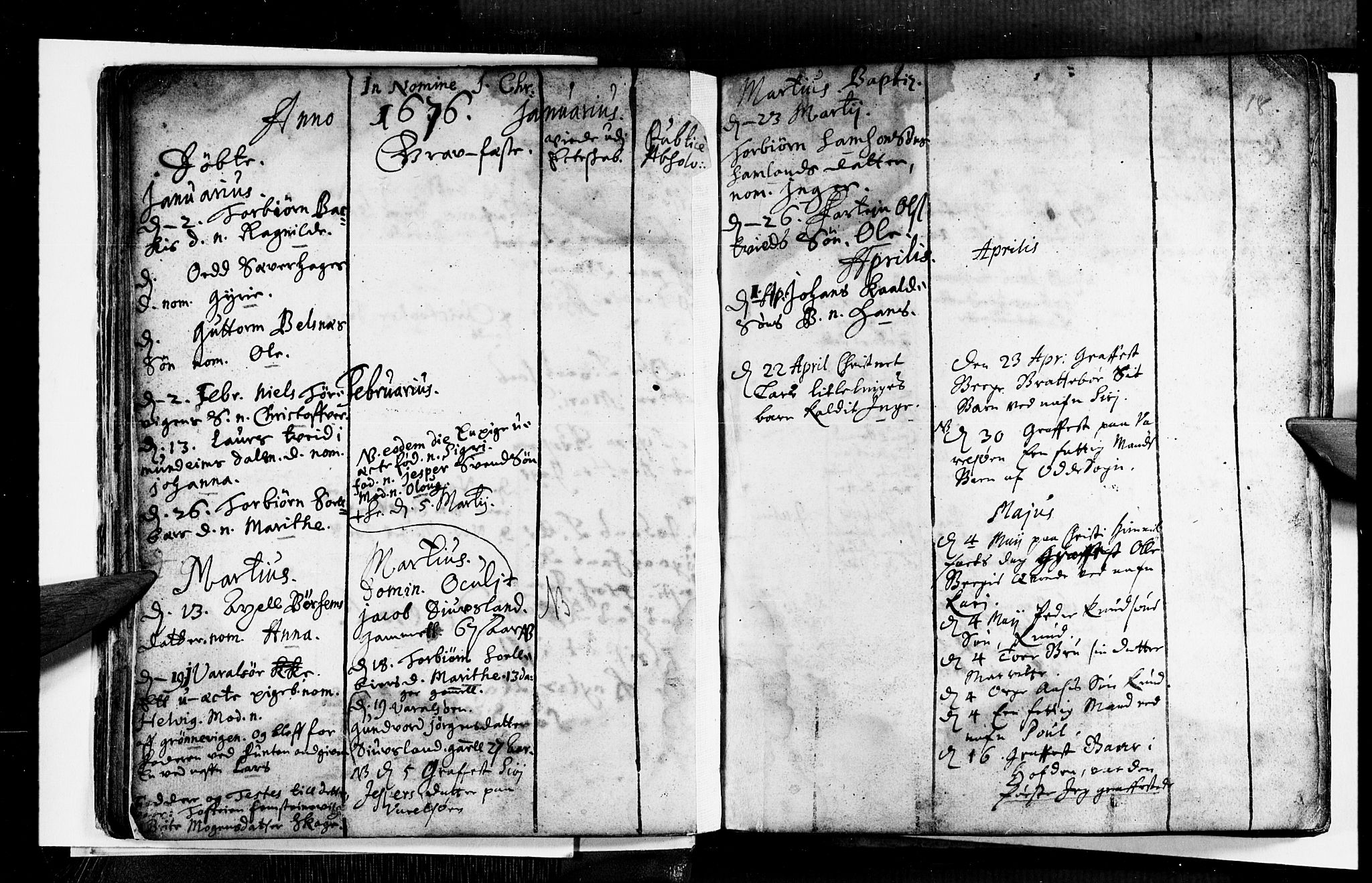 Strandebarm sokneprestembete, AV/SAB-A-78401/H/Haa: Parish register (official) no. A 1, 1670-1726, p. 18