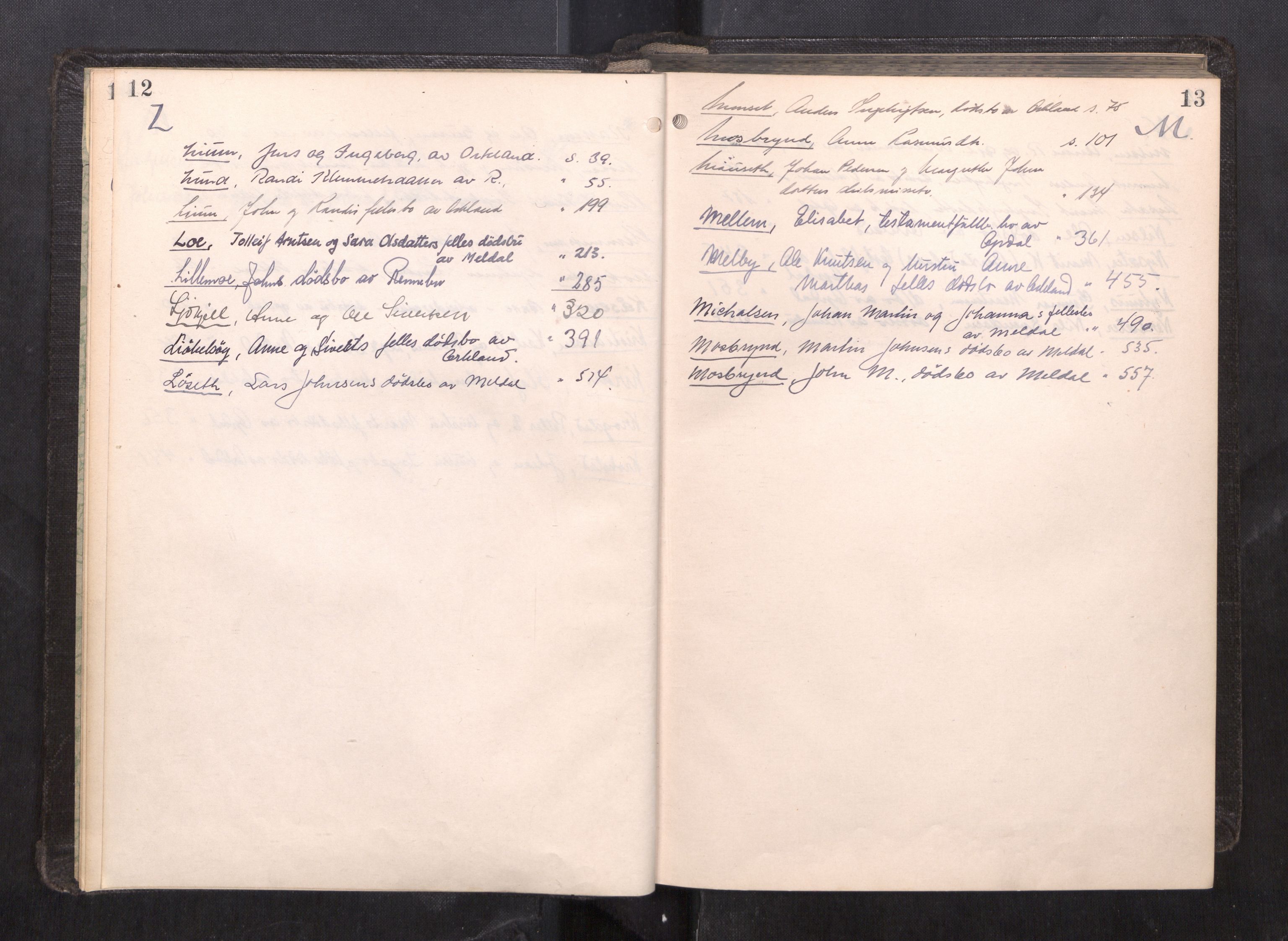 Orkdal sorenskriveri, AV/SAT-A-4169/1/3/3Aa/L0019: Skifteprotokoller, 1939-1946, p. 12-13
