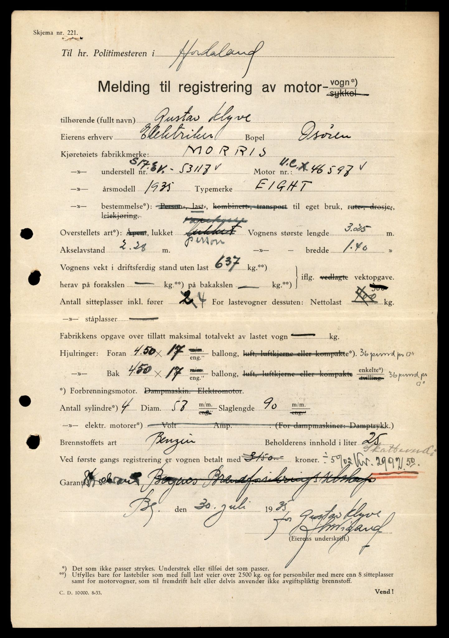 Møre og Romsdal vegkontor - Ålesund trafikkstasjon, SAT/A-4099/F/Fe/L0048: Registreringskort for kjøretøy T 14721 - T 14863, 1927-1998, p. 2227