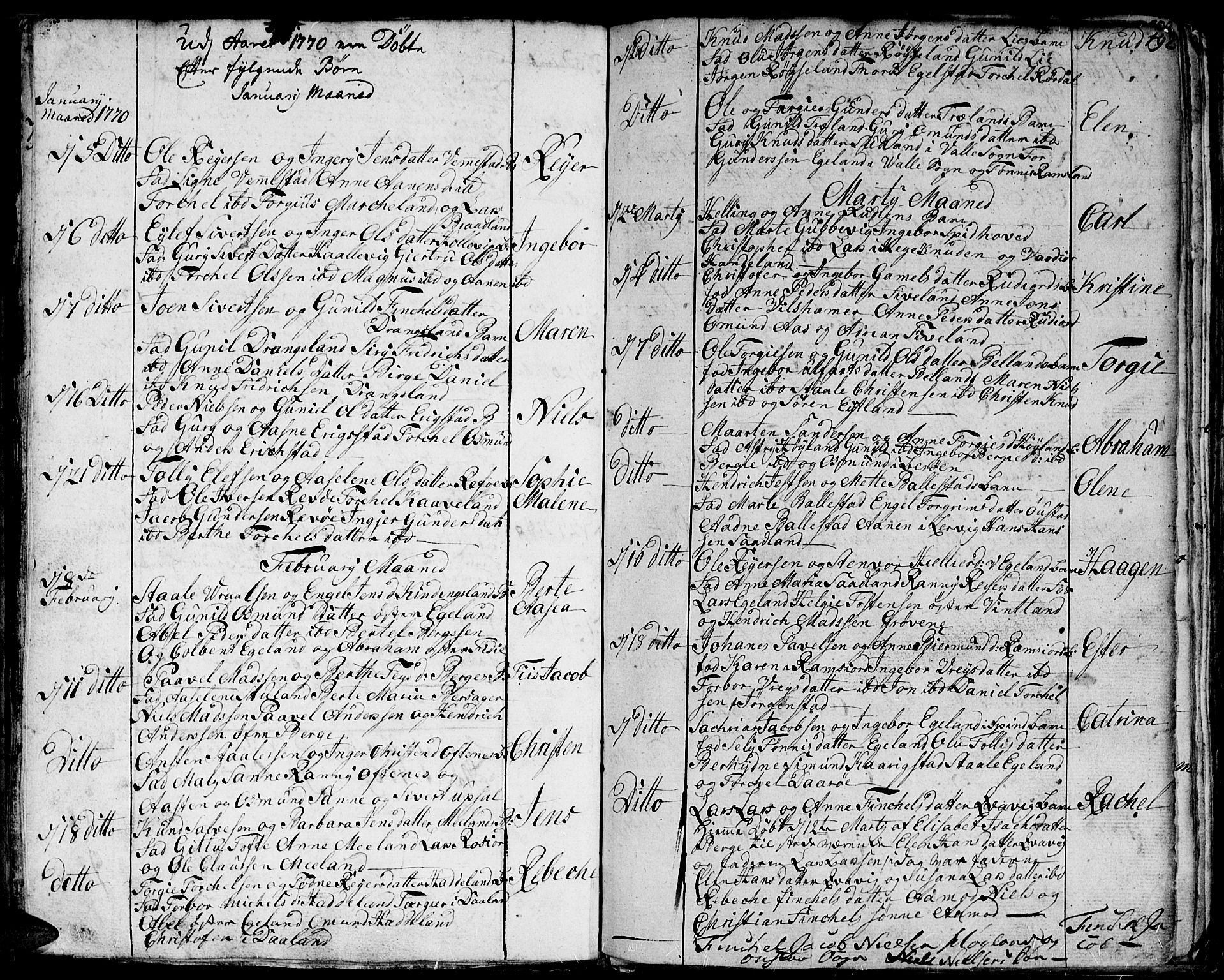 Lyngdal sokneprestkontor, SAK/1111-0029/F/Fa/Fac/L0001: Parish register (official) no. A 1, 1727-1779, p. 192