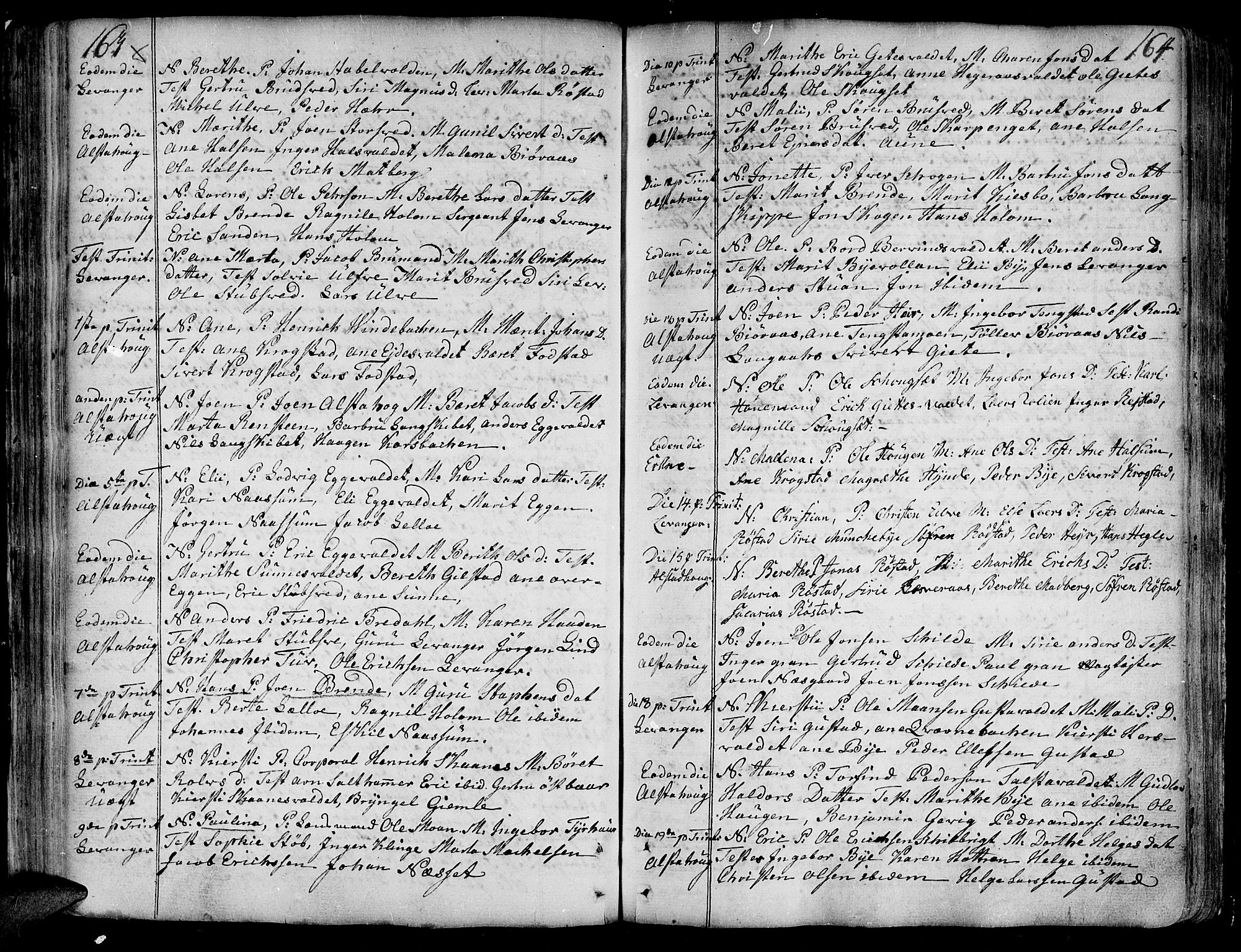 Ministerialprotokoller, klokkerbøker og fødselsregistre - Nord-Trøndelag, SAT/A-1458/717/L0141: Parish register (official) no. 717A01, 1747-1803, p. 163-164