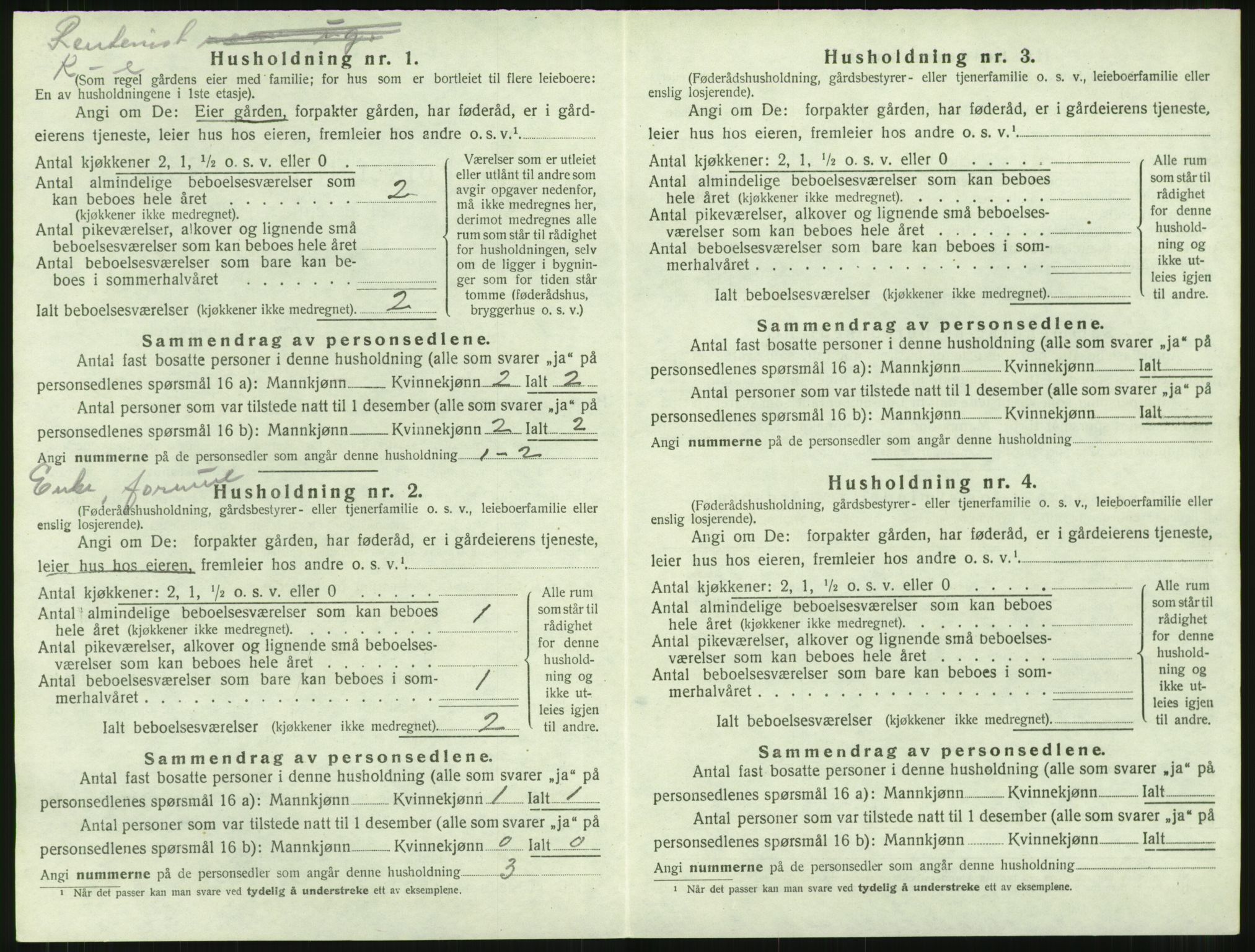 SAT, 1920 census for Rindal, 1920, p. 275