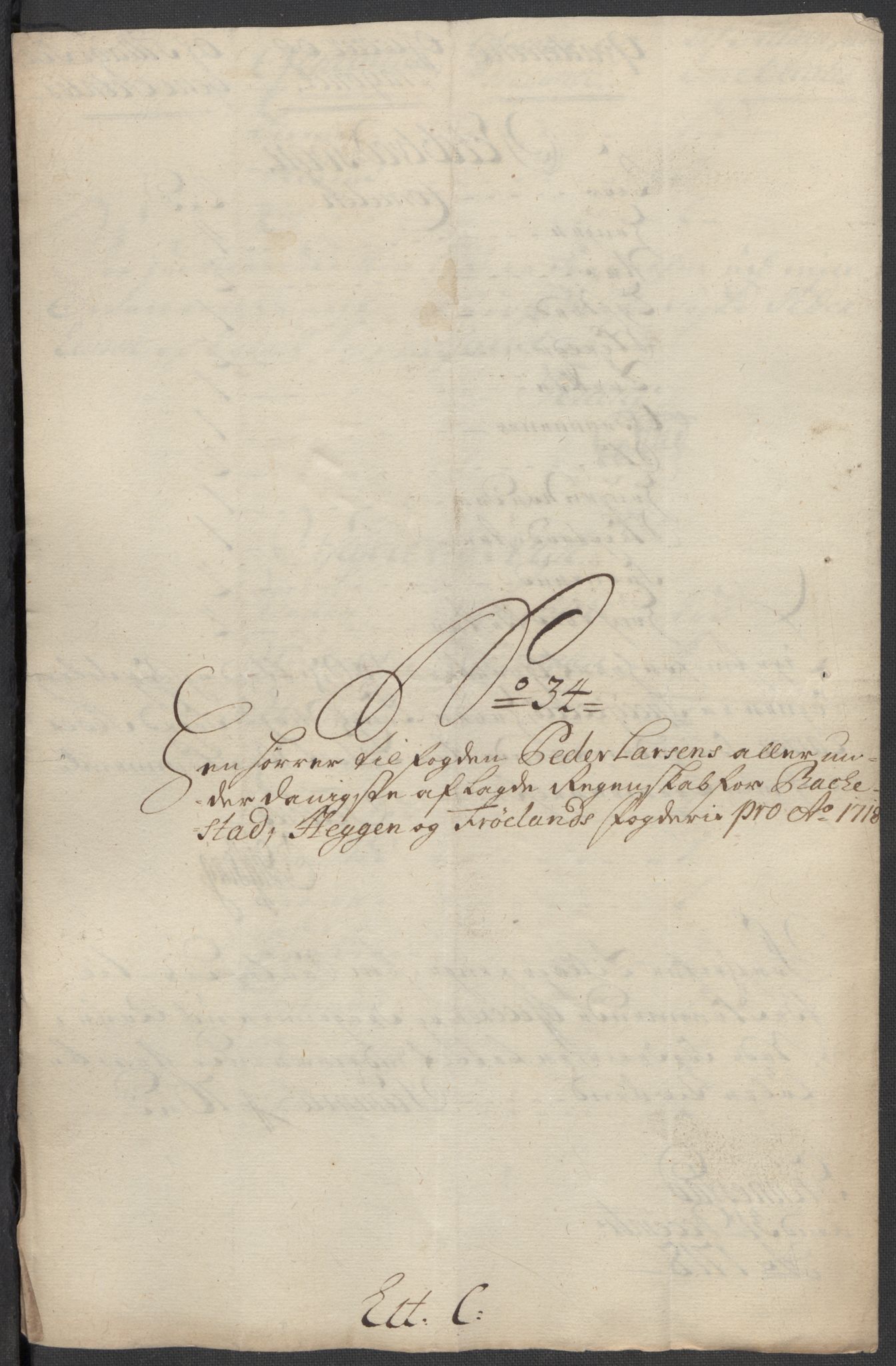 Rentekammeret inntil 1814, Reviderte regnskaper, Fogderegnskap, AV/RA-EA-4092/R07/L0315: Fogderegnskap Rakkestad, Heggen og Frøland, 1718, p. 304