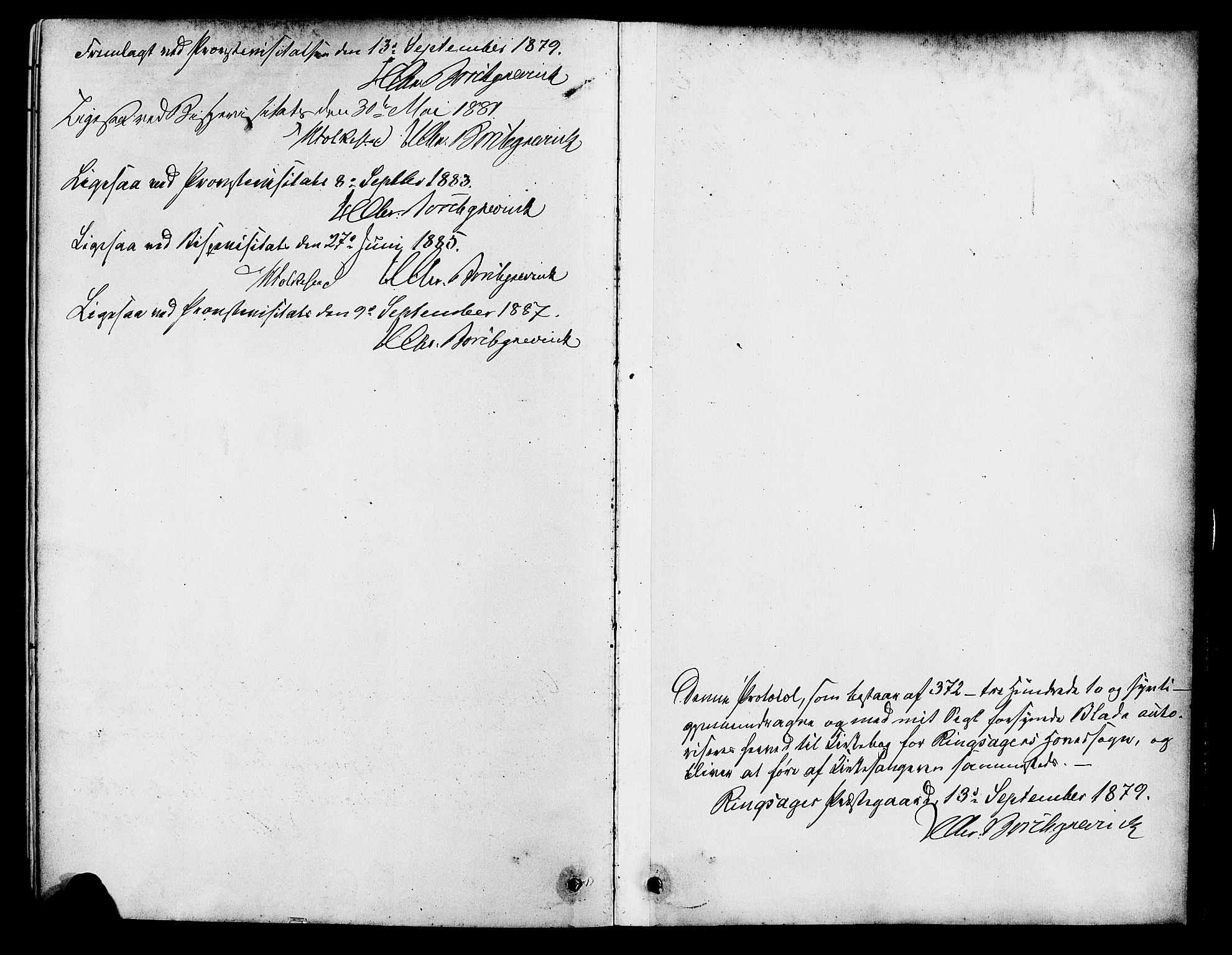 Ringsaker prestekontor, SAH/PREST-014/L/La/L0009: Parish register (copy) no. 9, 1879-1890