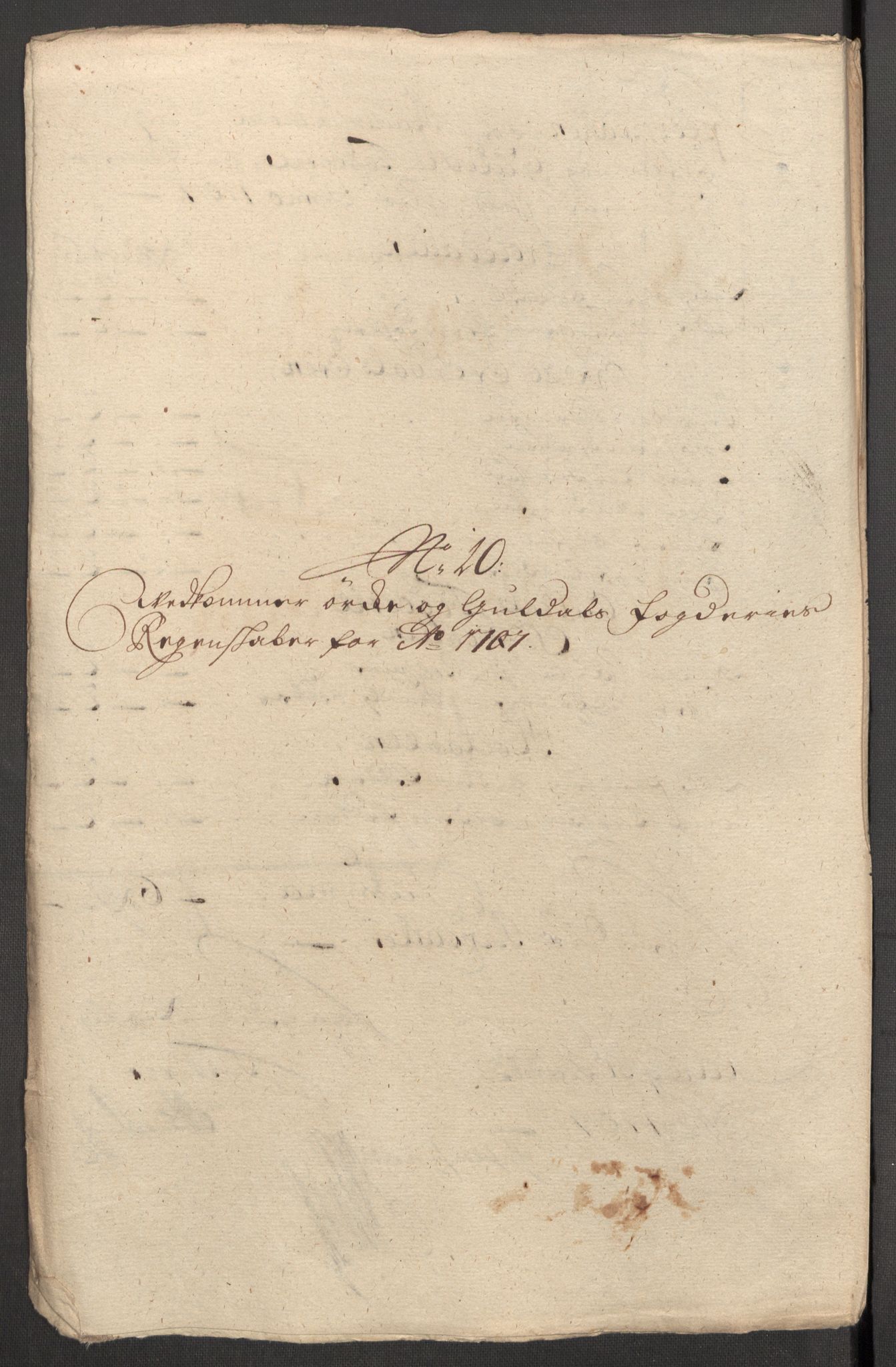 Rentekammeret inntil 1814, Reviderte regnskaper, Fogderegnskap, RA/EA-4092/R60/L3957: Fogderegnskap Orkdal og Gauldal, 1707, p. 227