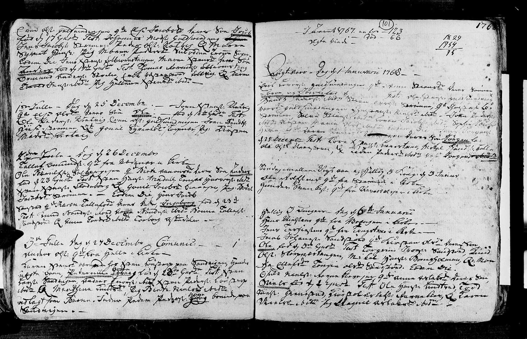 Øyestad sokneprestkontor, AV/SAK-1111-0049/F/Fa/L0006: Parish register (official) no. A 6, 1758-1776, p. 101