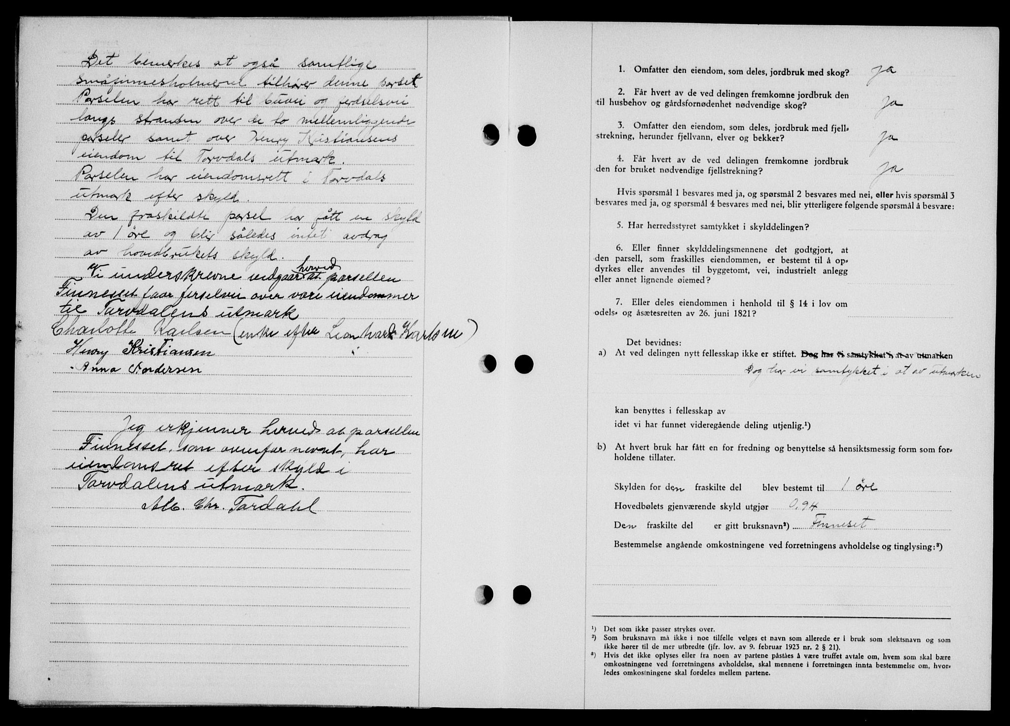 Lofoten sorenskriveri, AV/SAT-A-0017/1/2/2C/L0010a: Mortgage book no. 10a, 1942-1943, Diary no: : 1300/1942