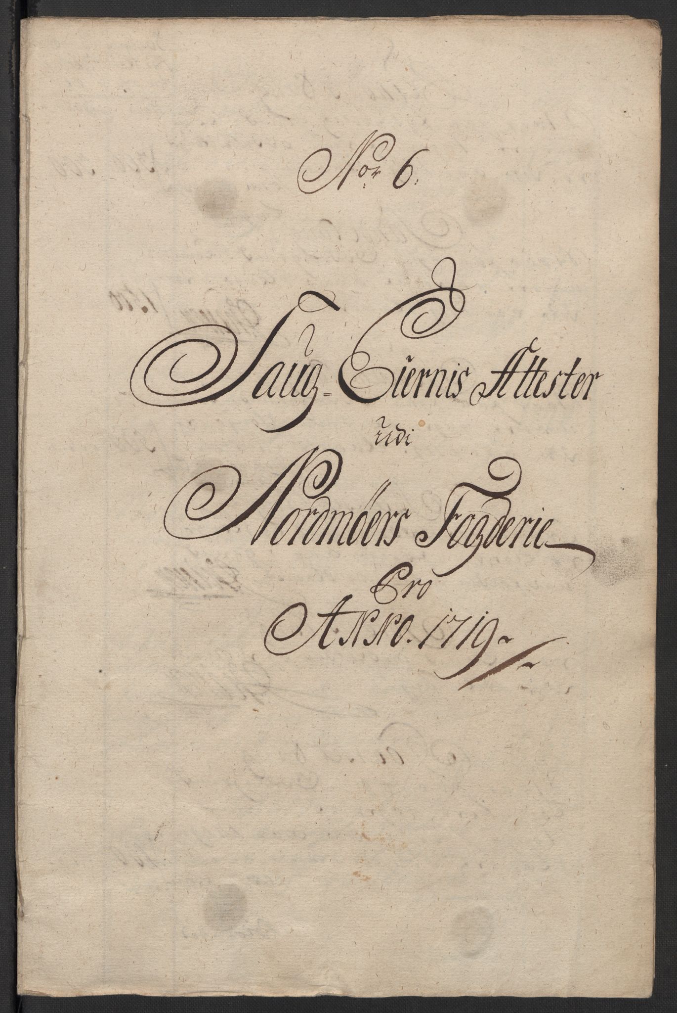 Rentekammeret inntil 1814, Reviderte regnskaper, Fogderegnskap, AV/RA-EA-4092/R56/L3752: Fogderegnskap Nordmøre, 1719, p. 110