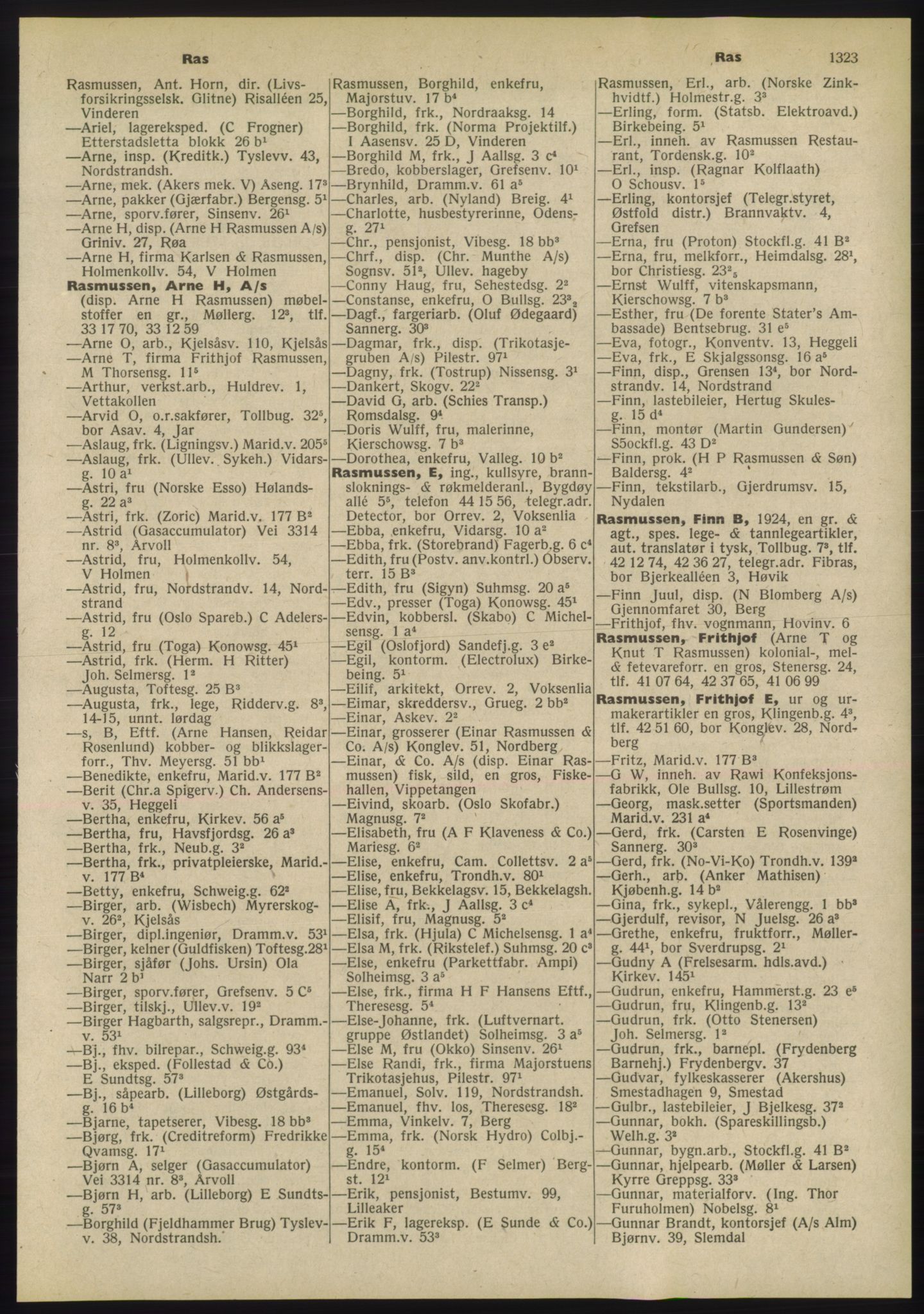 Kristiania/Oslo adressebok, PUBL/-, 1955, p. 1323