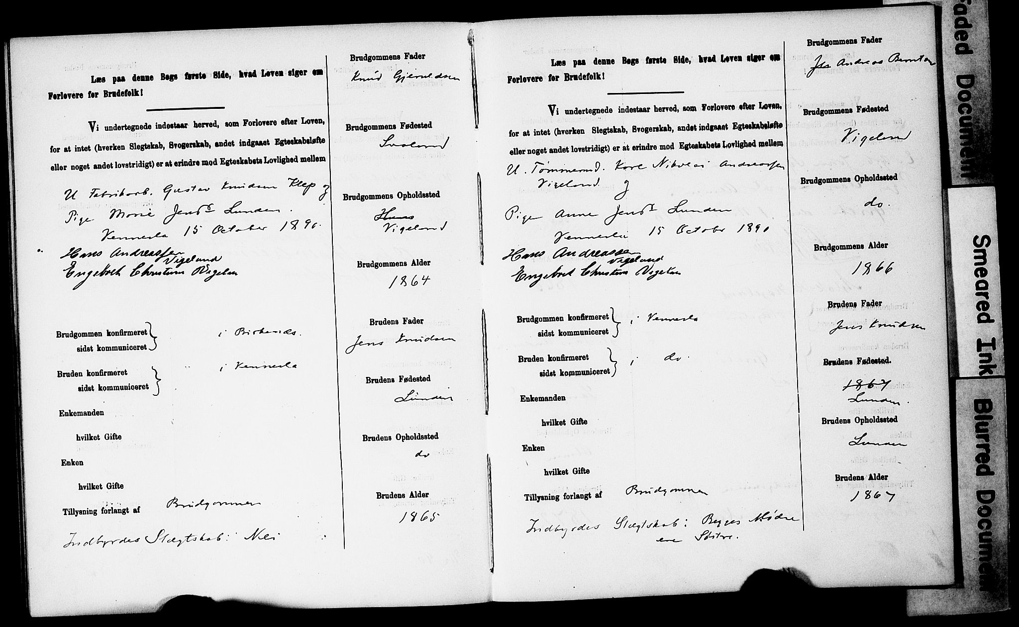 Vennesla sokneprestkontor, AV/SAK-1111-0045/J/L0032/0003: Banns register no. II 5 1, 1886-1892, p. 56