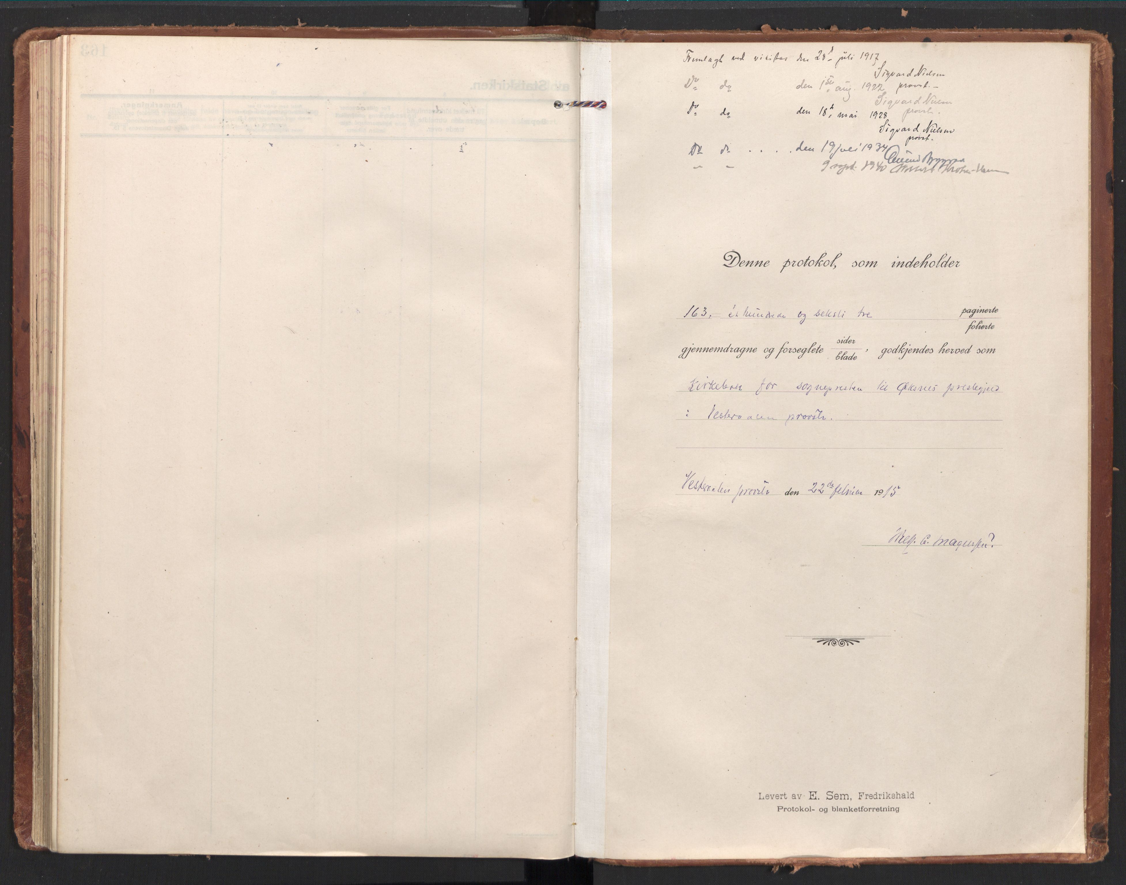 Ministerialprotokoller, klokkerbøker og fødselsregistre - Nordland, AV/SAT-A-1459/894/L1357: Parish register (official) no. 894A03, 1913-1934