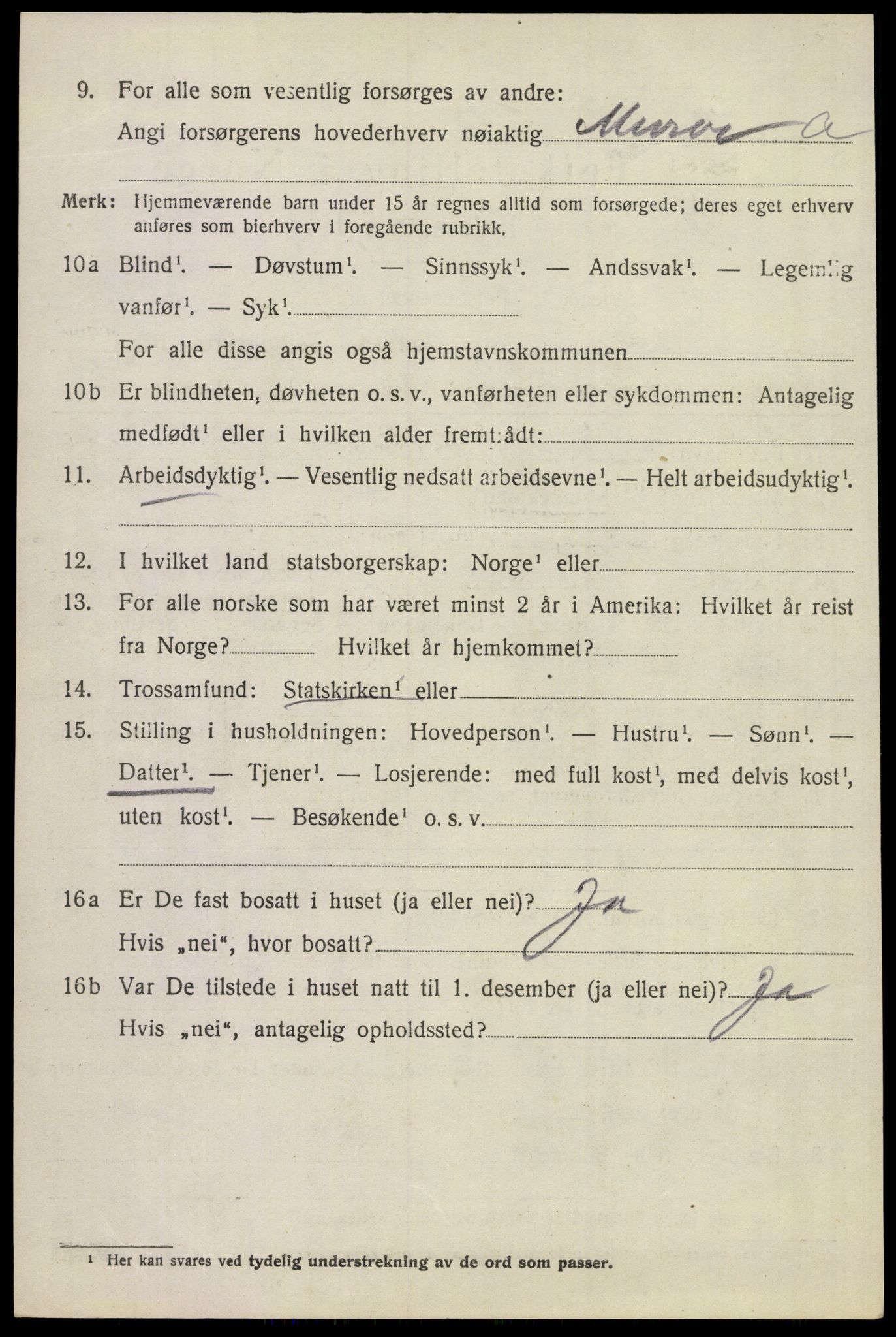 SAKO, 1920 census for Sem, 1920, p. 8168