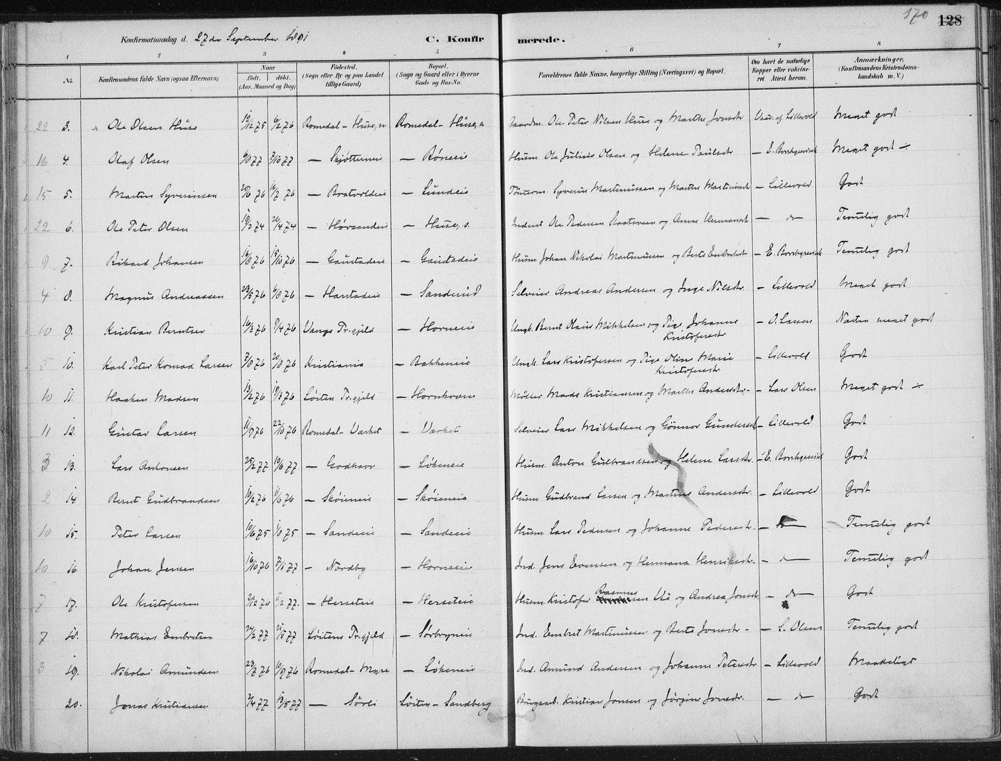 Romedal prestekontor, AV/SAH-PREST-004/K/L0010: Parish register (official) no. 10, 1880-1895, p. 170