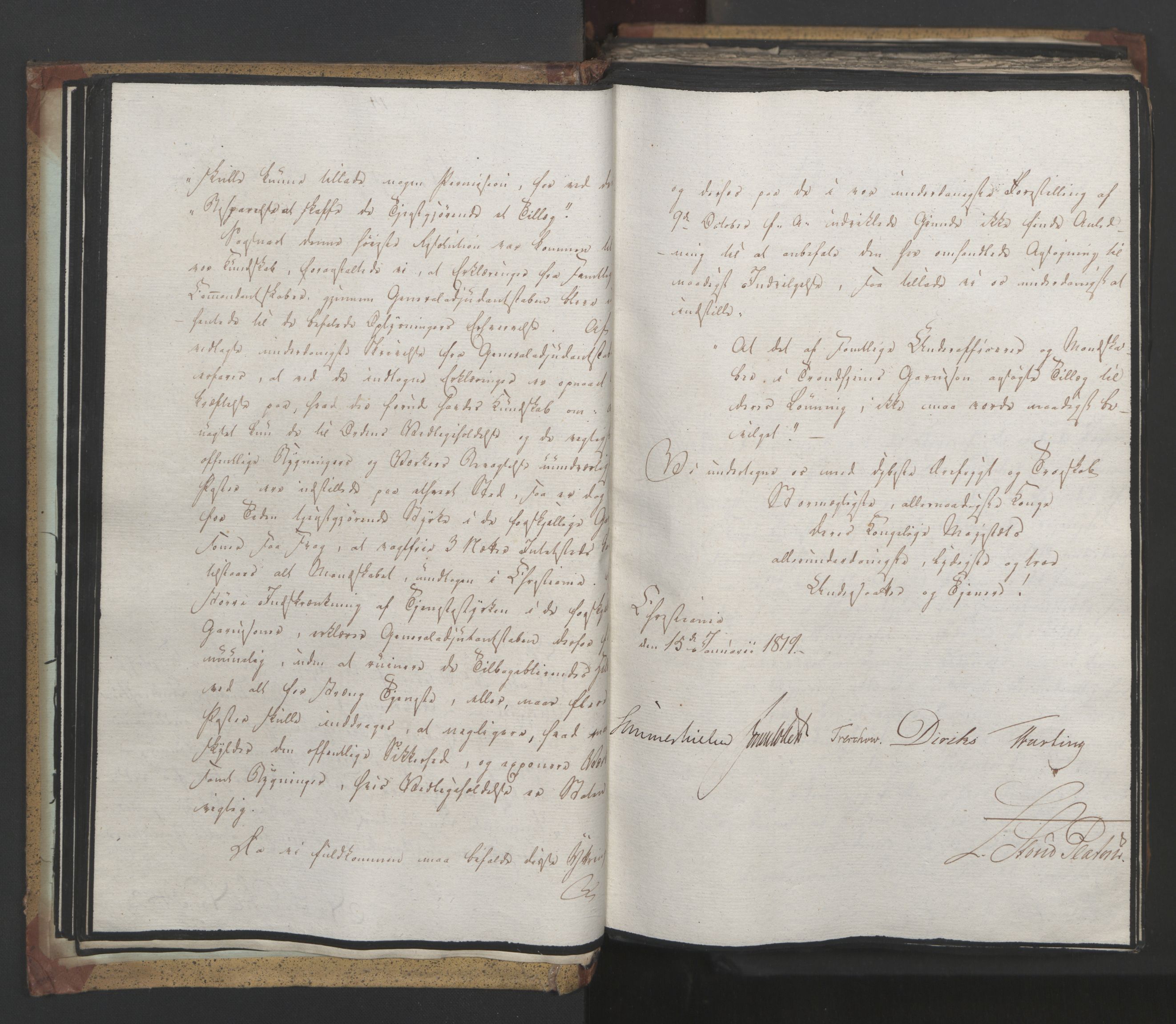 Statsrådsavdelingen i Stockholm, AV/RA-S-1003/D/Da/L0017: Regjeringsinnstillinger nr. 3469-3598, 1819, p. 31