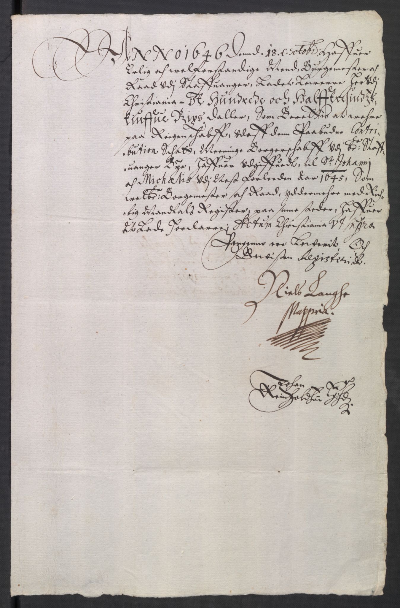 Rentekammeret inntil 1814, Reviderte regnskaper, Byregnskaper, AV/RA-EA-4066/R/Ro/L0299: [O2] By- og kontribusjonsregnskap, 1639-1661, p. 243