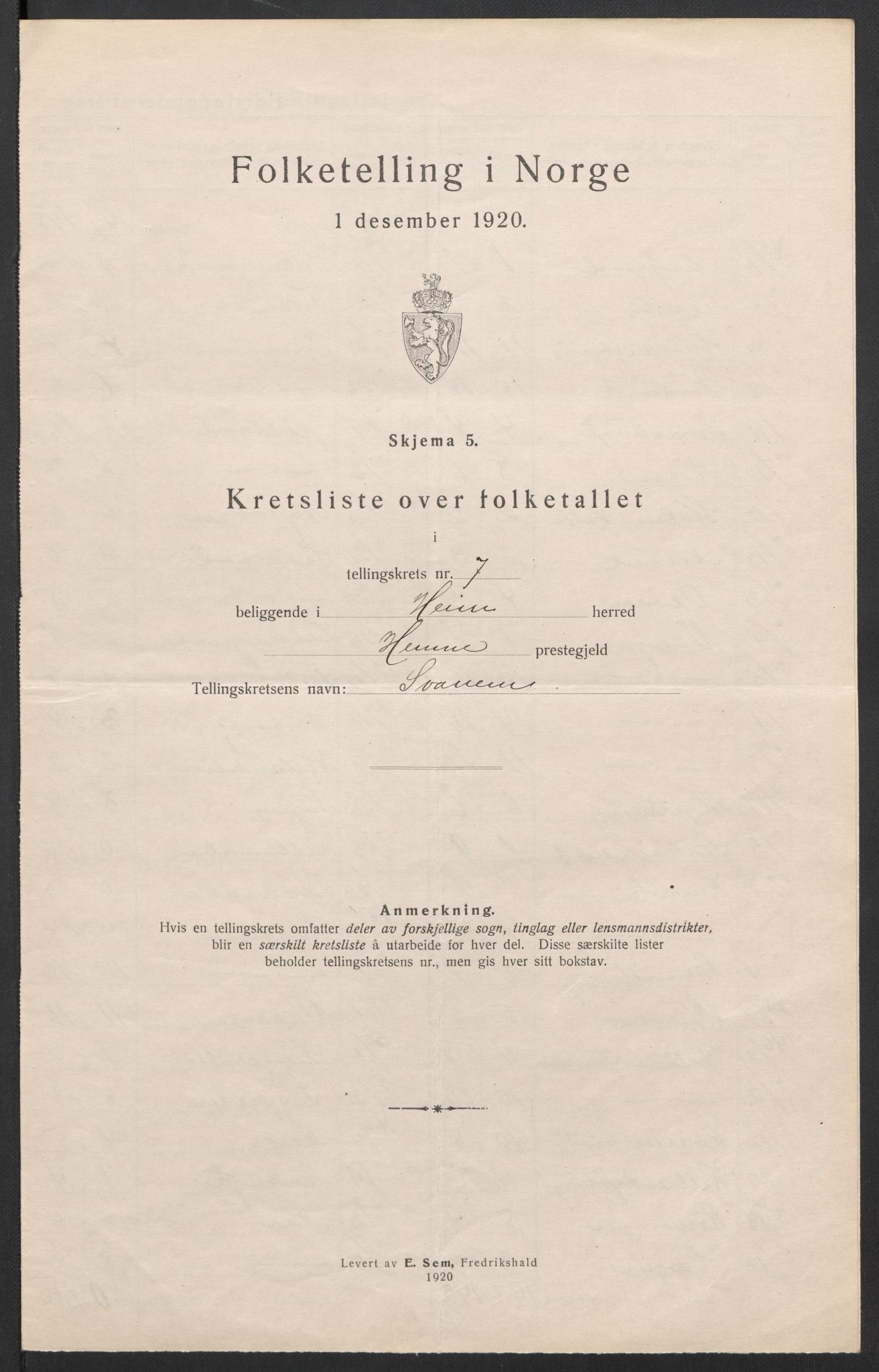 SAT, 1920 census for Heim, 1920, p. 28