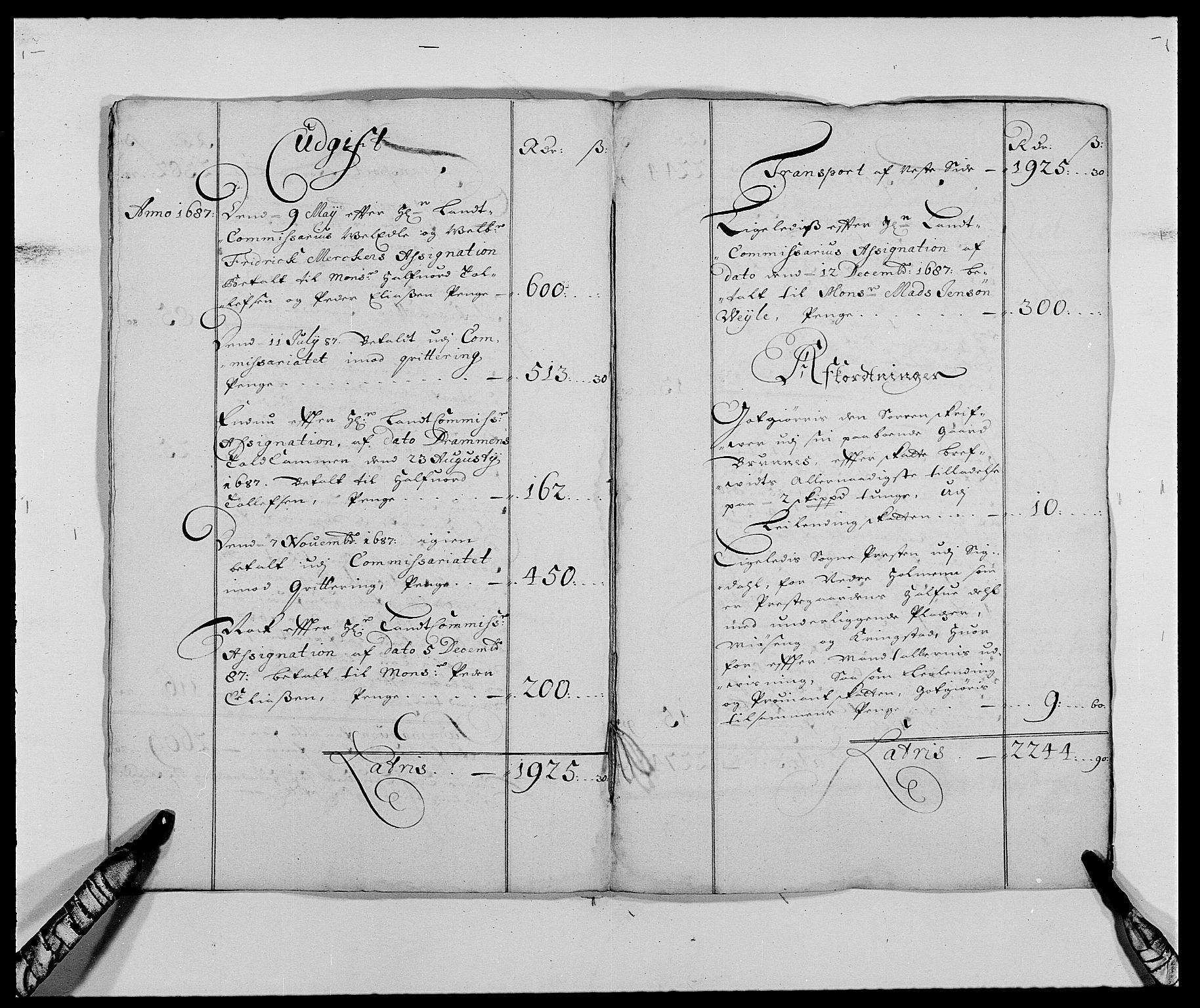 Rentekammeret inntil 1814, Reviderte regnskaper, Fogderegnskap, RA/EA-4092/R25/L1679: Fogderegnskap Buskerud, 1687-1688, p. 10