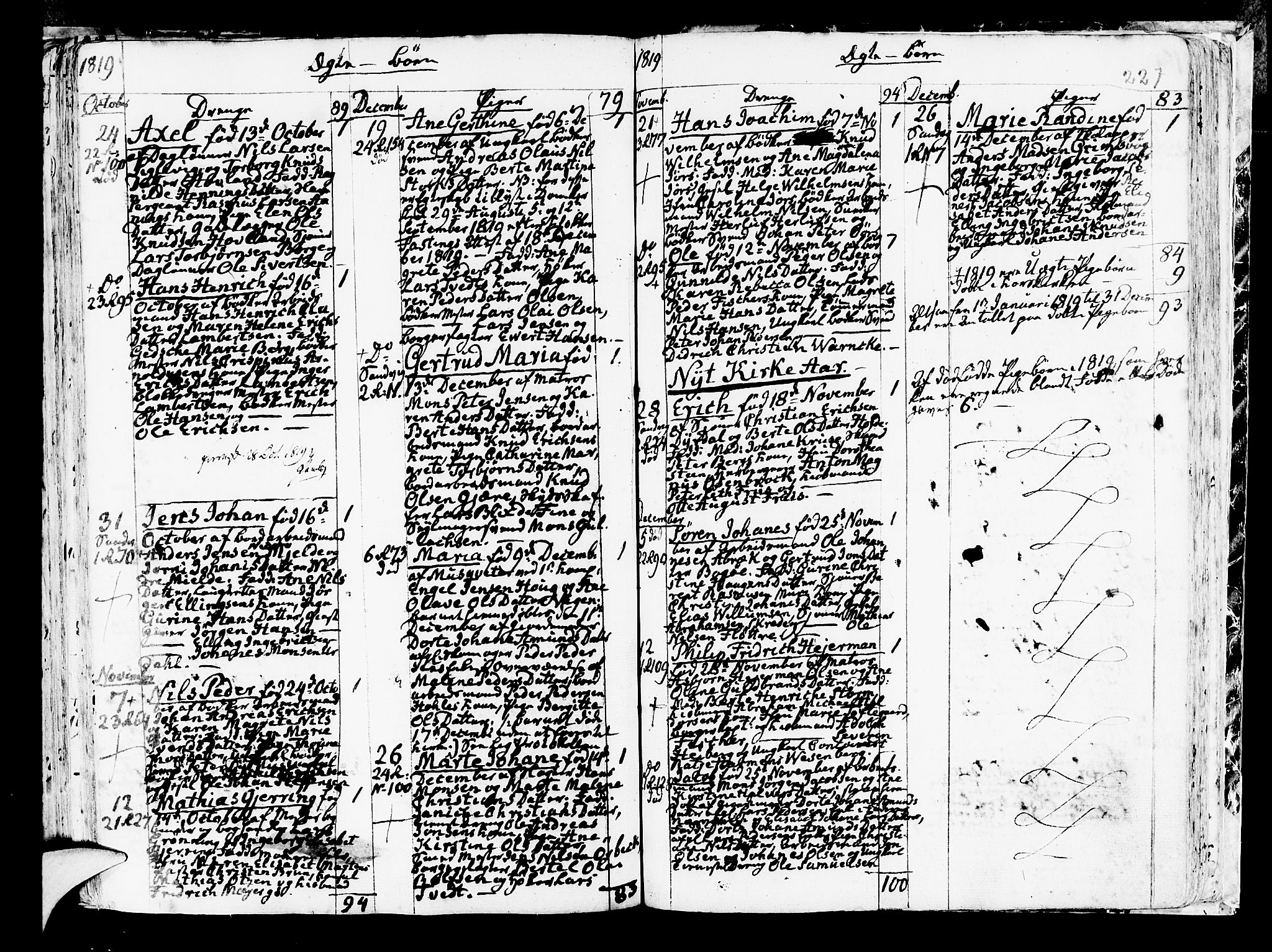 Korskirken sokneprestembete, AV/SAB-A-76101/H/Haa/L0006: Parish register (official) no. A 6, 1790-1820, p. 227