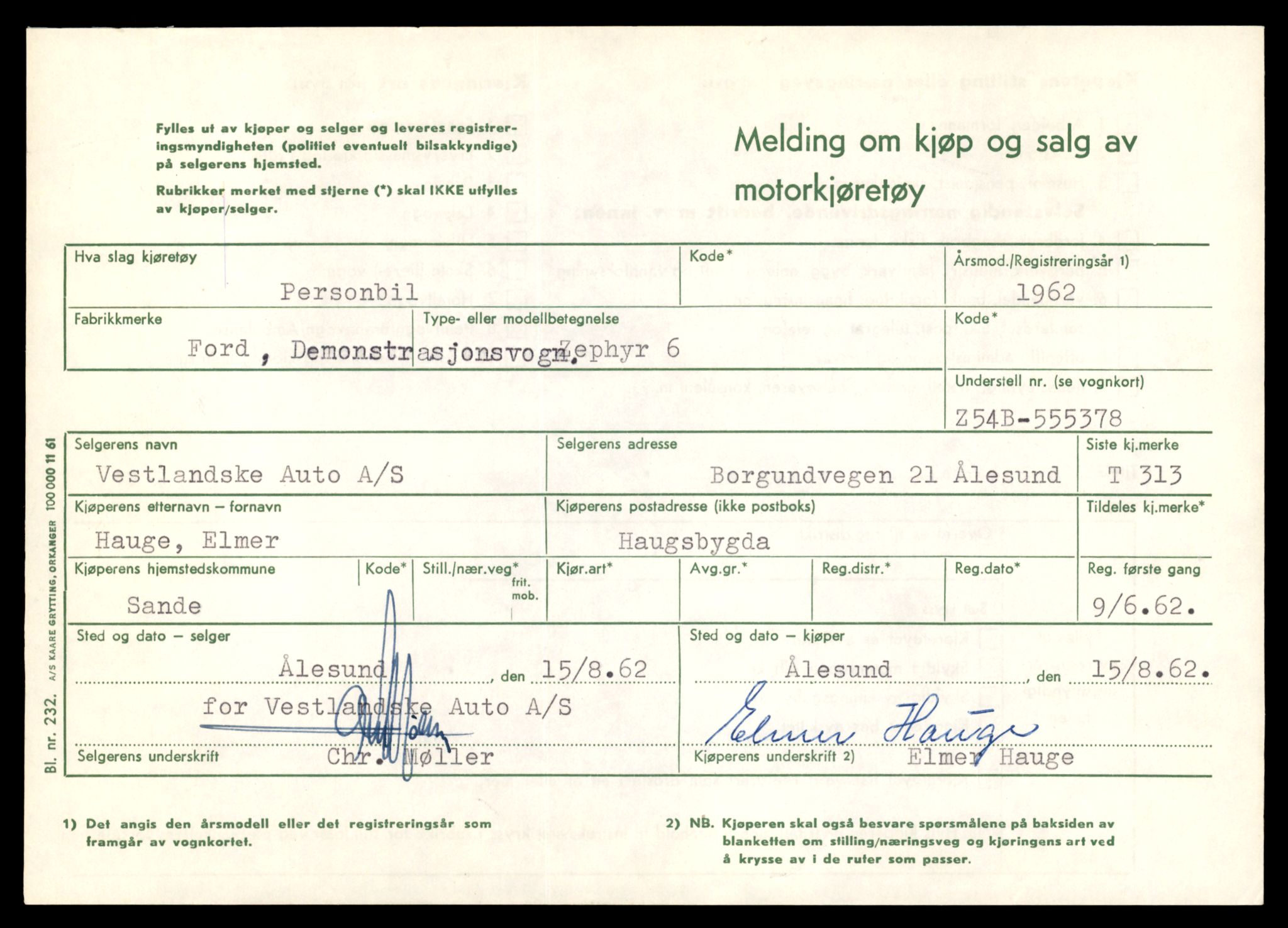Møre og Romsdal vegkontor - Ålesund trafikkstasjon, SAT/A-4099/F/Fe/L0009: Registreringskort for kjøretøy T 896 - T 1049, 1927-1998, p. 161