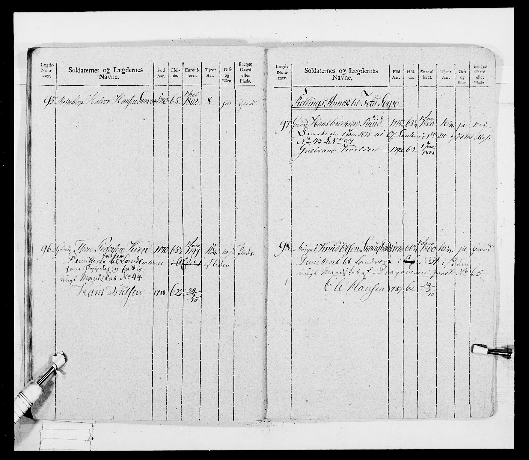 Generalitets- og kommissariatskollegiet, Det kongelige norske kommissariatskollegium, AV/RA-EA-5420/E/Eh/L0033: Nordafjelske gevorbne infanteriregiment, 1810, p. 85