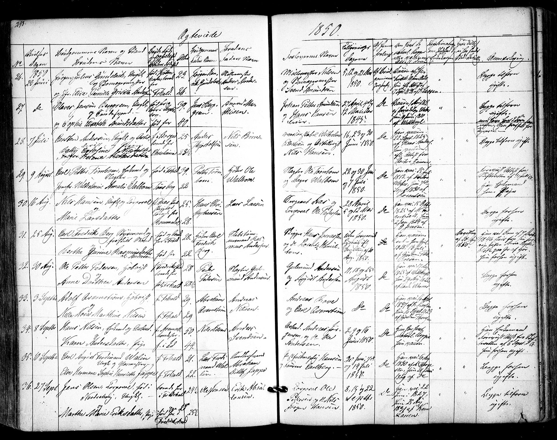 Halden prestekontor Kirkebøker, AV/SAO-A-10909/F/Fa/L0006: Parish register (official) no. I 6, 1845-1856, p. 298