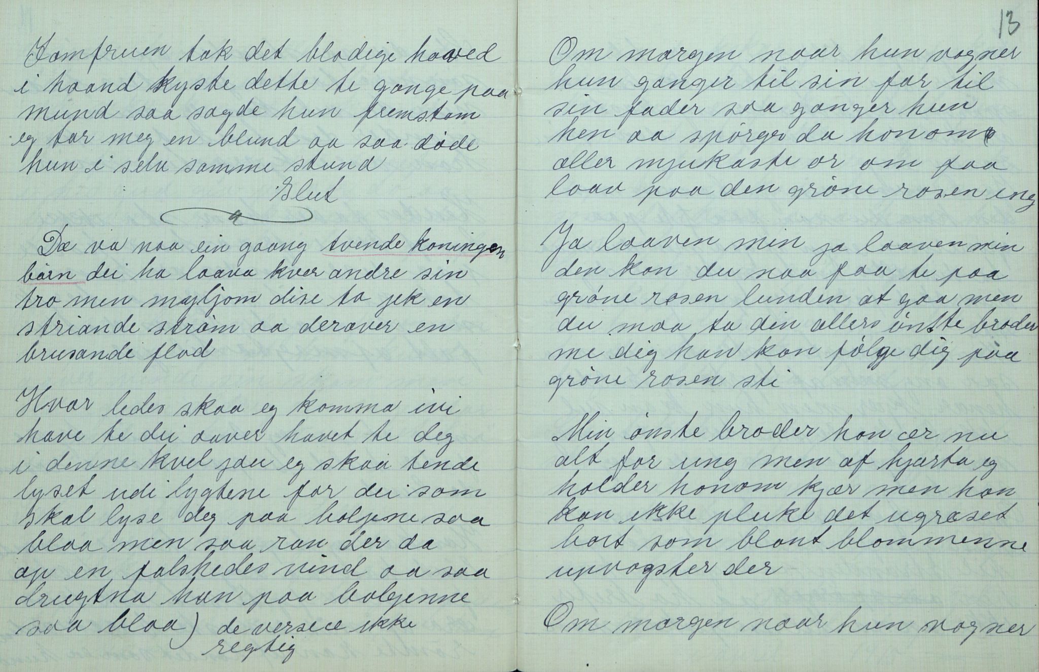 Rikard Berge, TEMU/TGM-A-1003/F/L0007/0018: 251-299 / 268 Uppskriftir av Gunnhild T. Kivle for Rikard Berge, 1915, p. 12-13