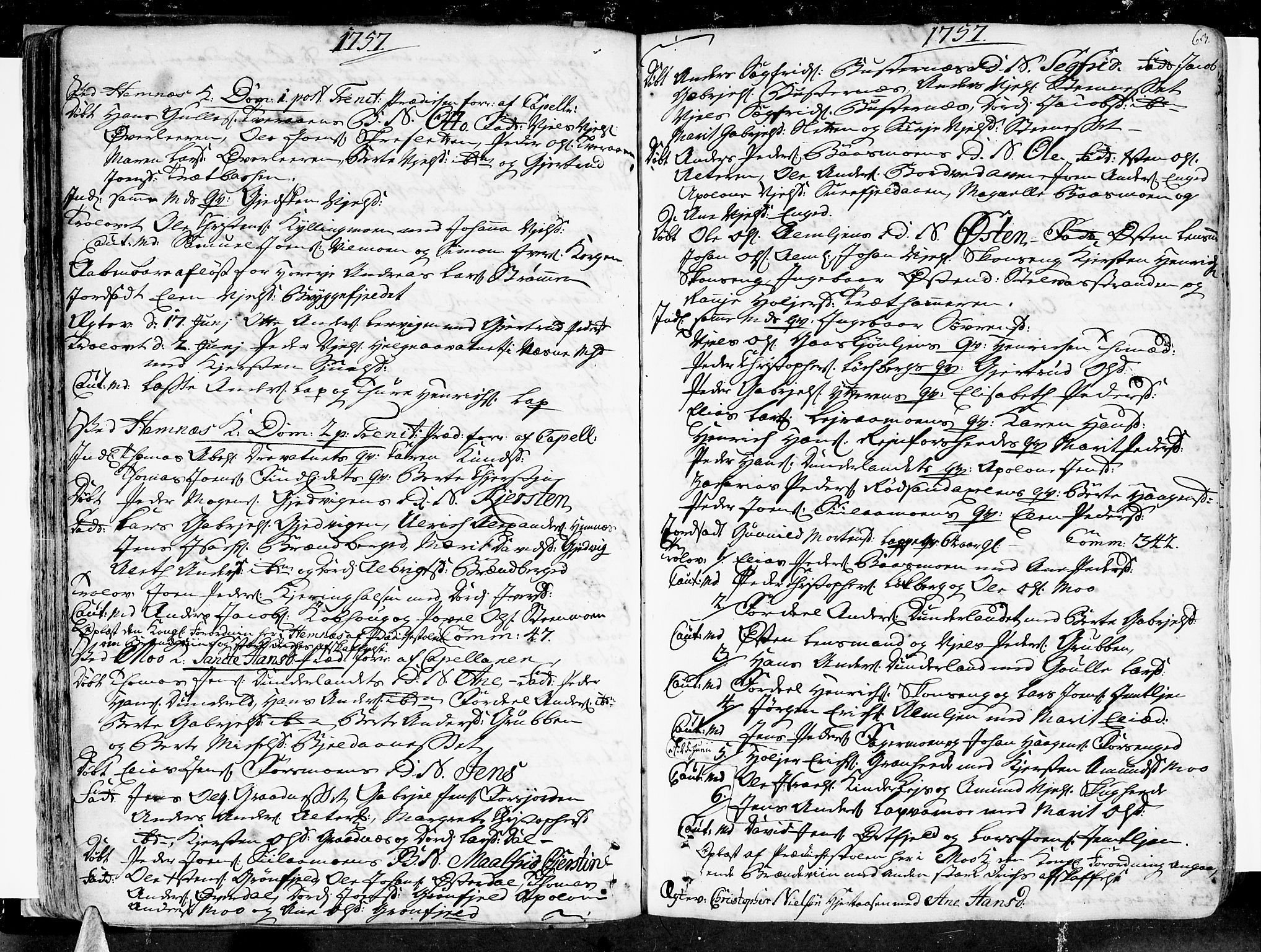 Ministerialprotokoller, klokkerbøker og fødselsregistre - Nordland, AV/SAT-A-1459/825/L0348: Parish register (official) no. 825A04, 1752-1788, p. 63