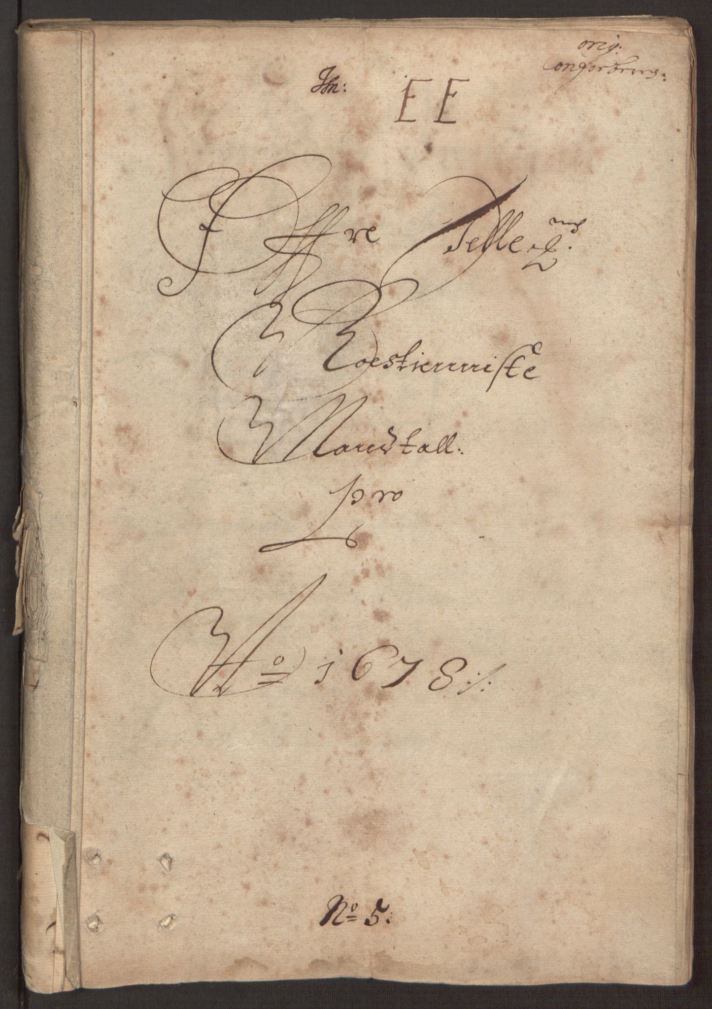 Rentekammeret inntil 1814, Reviderte regnskaper, Fogderegnskap, RA/EA-4092/R35/L2070: Fogderegnskap Øvre og Nedre Telemark, 1678, p. 165