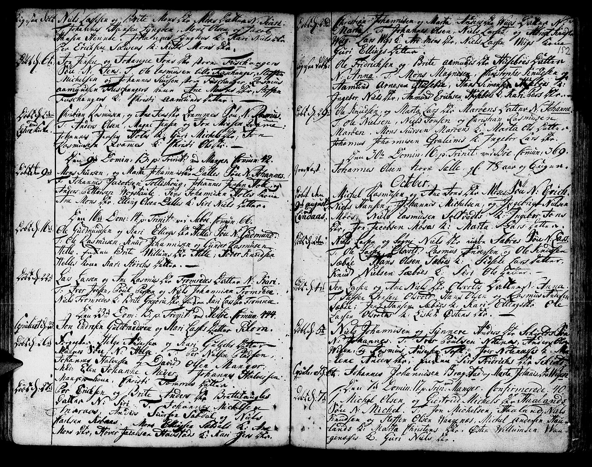 Manger sokneprestembete, AV/SAB-A-76801/H/Haa: Parish register (official) no. A 1, 1759-1791, p. 152