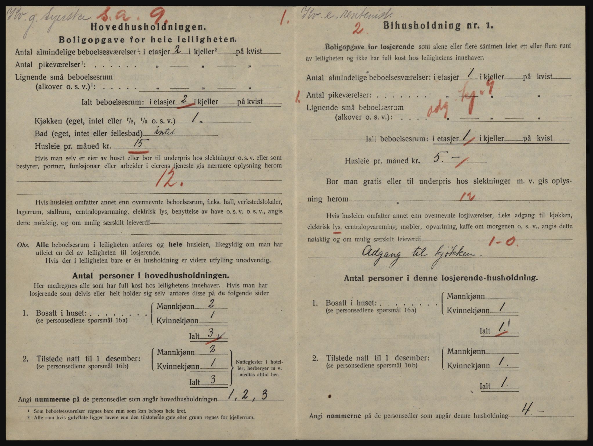 SAO, 1920 census for Drøbak, 1920, p. 1020