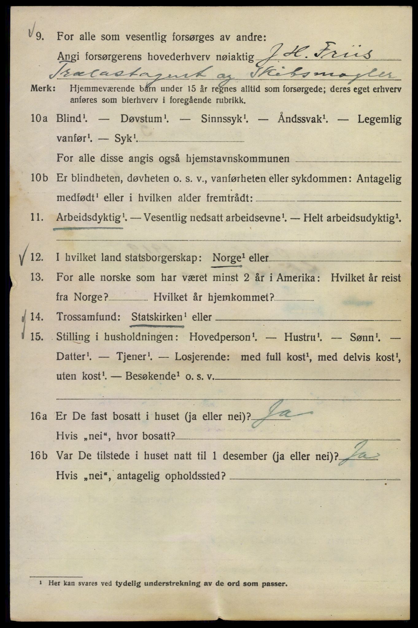 SAO, 1920 census for Kristiania, 1920, p. 619346