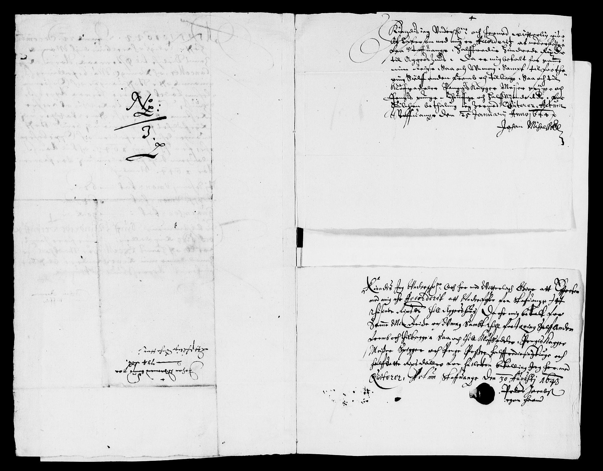 Rentekammeret inntil 1814, Reviderte regnskaper, Lensregnskaper, AV/RA-EA-5023/R/Rb/Rbs/L0027: Stavanger len, 1642-1644