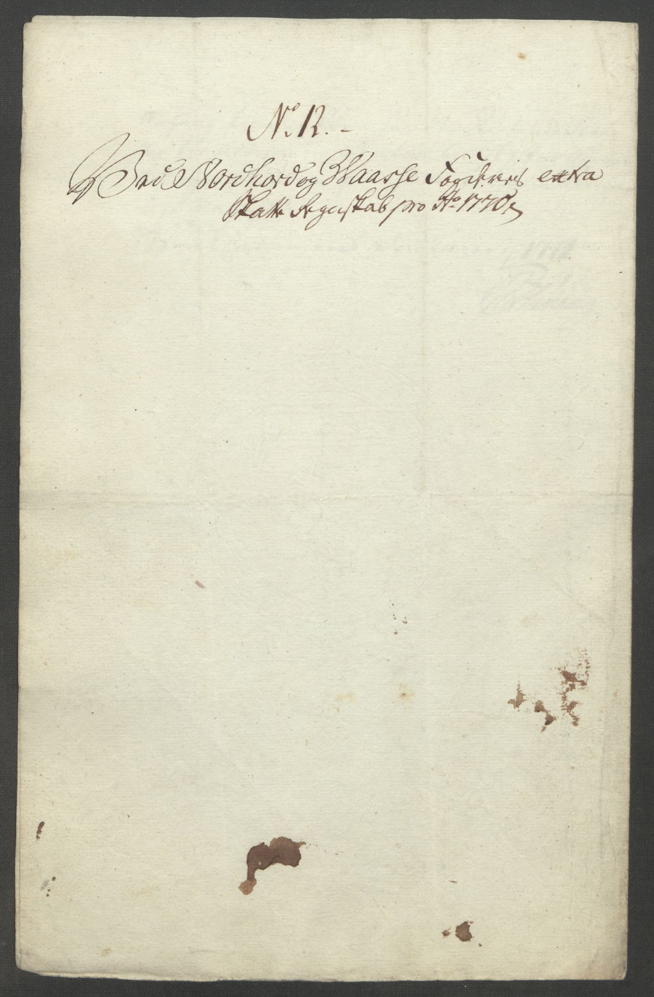 Rentekammeret inntil 1814, Reviderte regnskaper, Fogderegnskap, RA/EA-4092/R51/L3303: Ekstraskatten Nordhordland og Voss, 1762-1772, p. 427