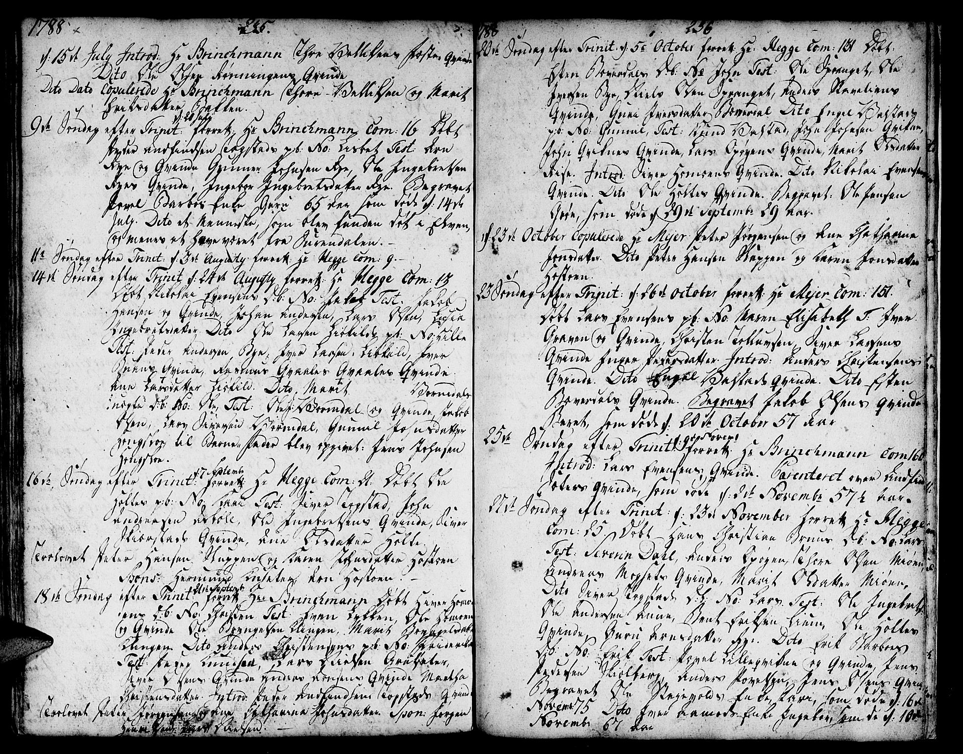Ministerialprotokoller, klokkerbøker og fødselsregistre - Sør-Trøndelag, SAT/A-1456/671/L0840: Parish register (official) no. 671A02, 1756-1794, p. 335-336