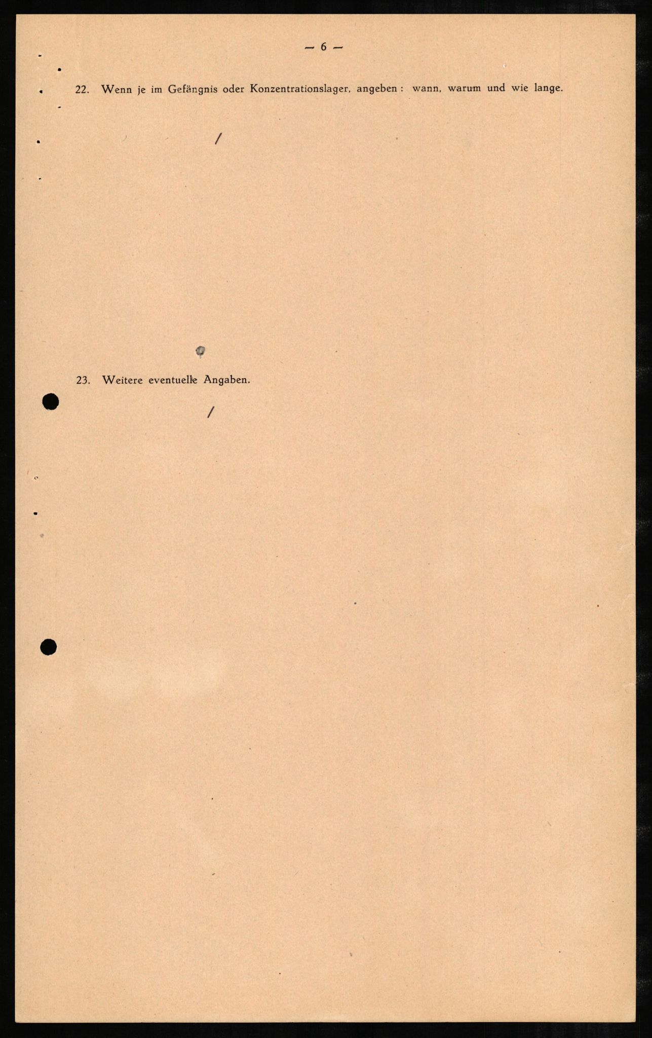 Forsvaret, Forsvarets overkommando II, AV/RA-RAFA-3915/D/Db/L0005: CI Questionaires. Tyske okkupasjonsstyrker i Norge. Tyskere., 1945-1946, p. 10